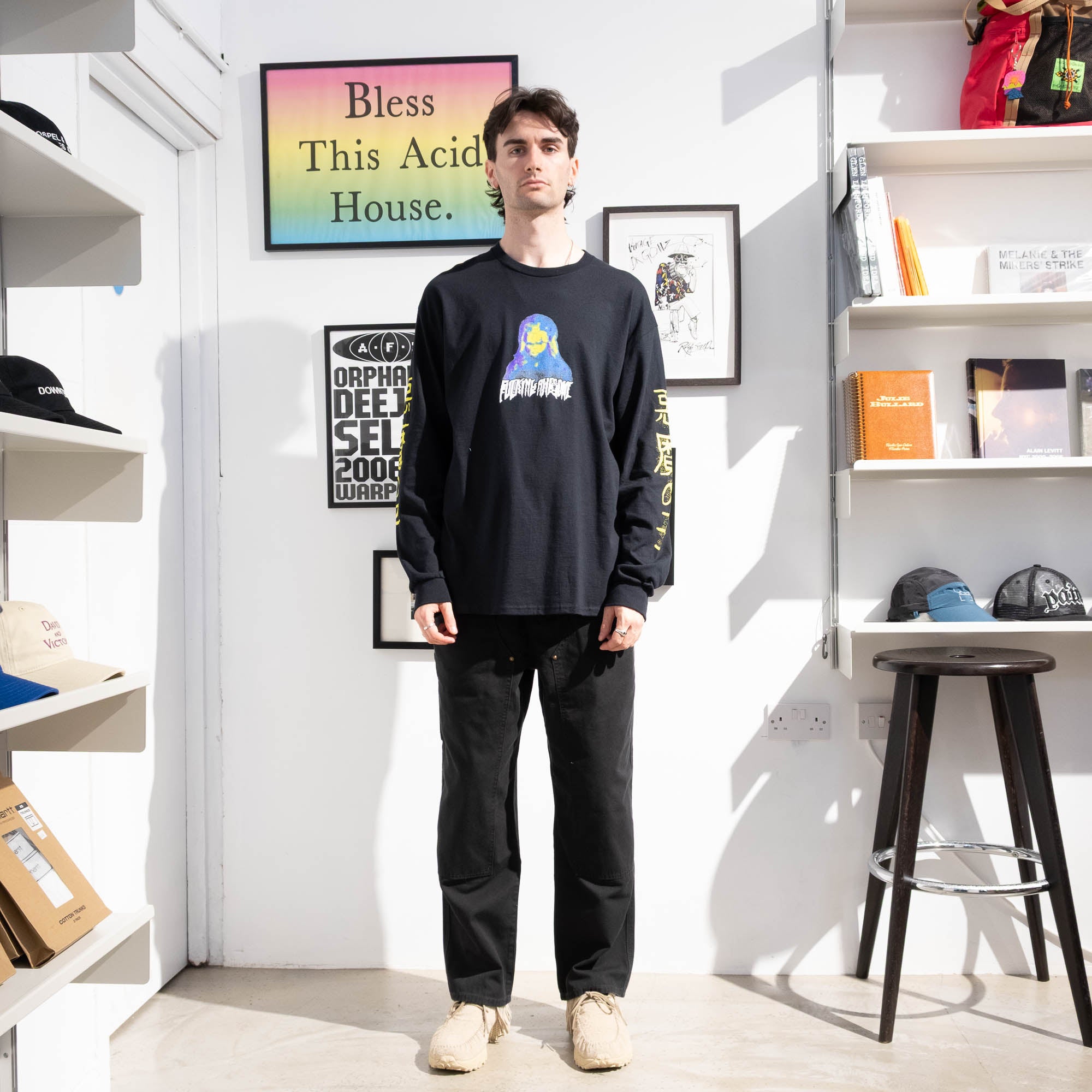 Fucking Awesome Shinkoku LS Tee - Black
