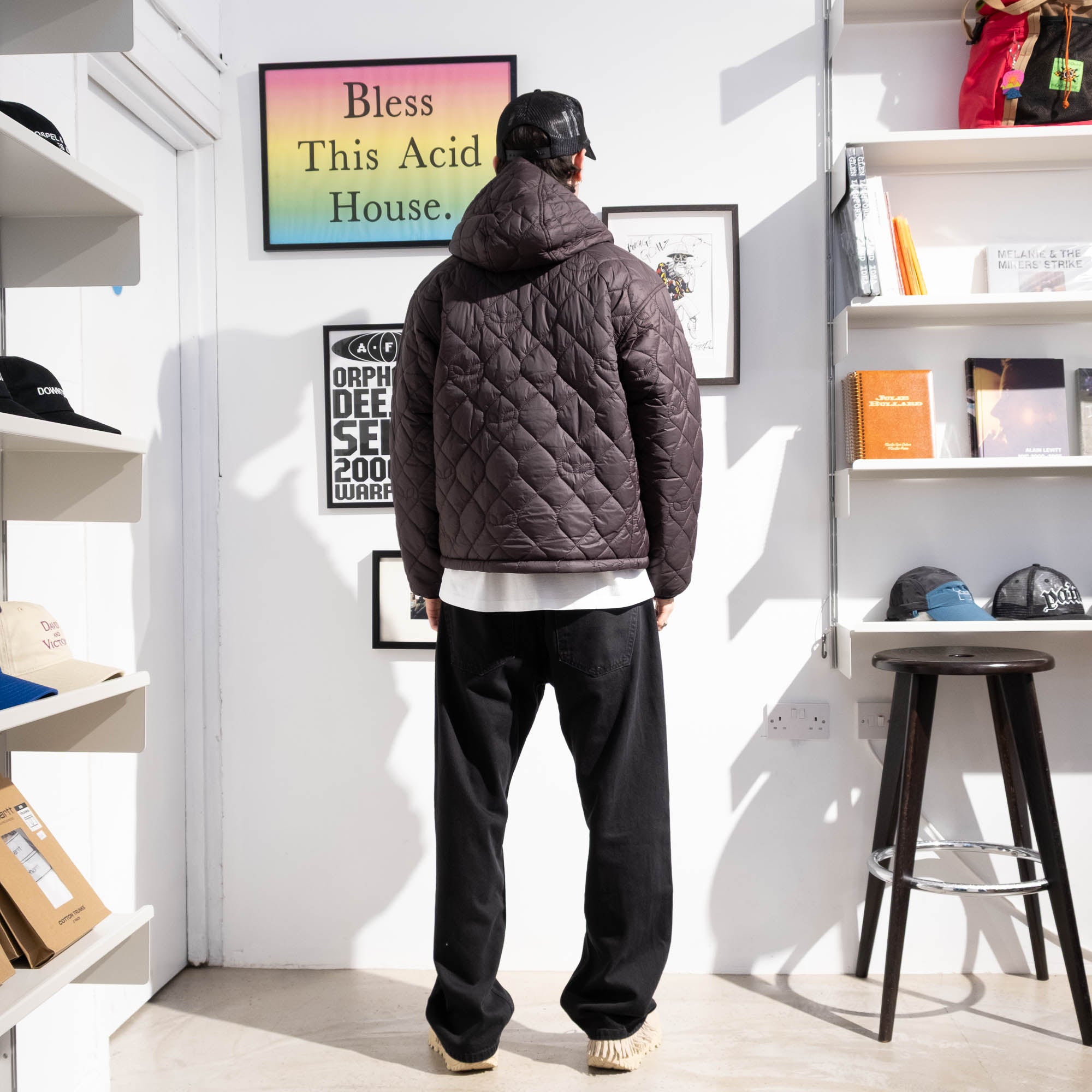 No Problemo Reversible Alien-O Puffer Jacket - Black