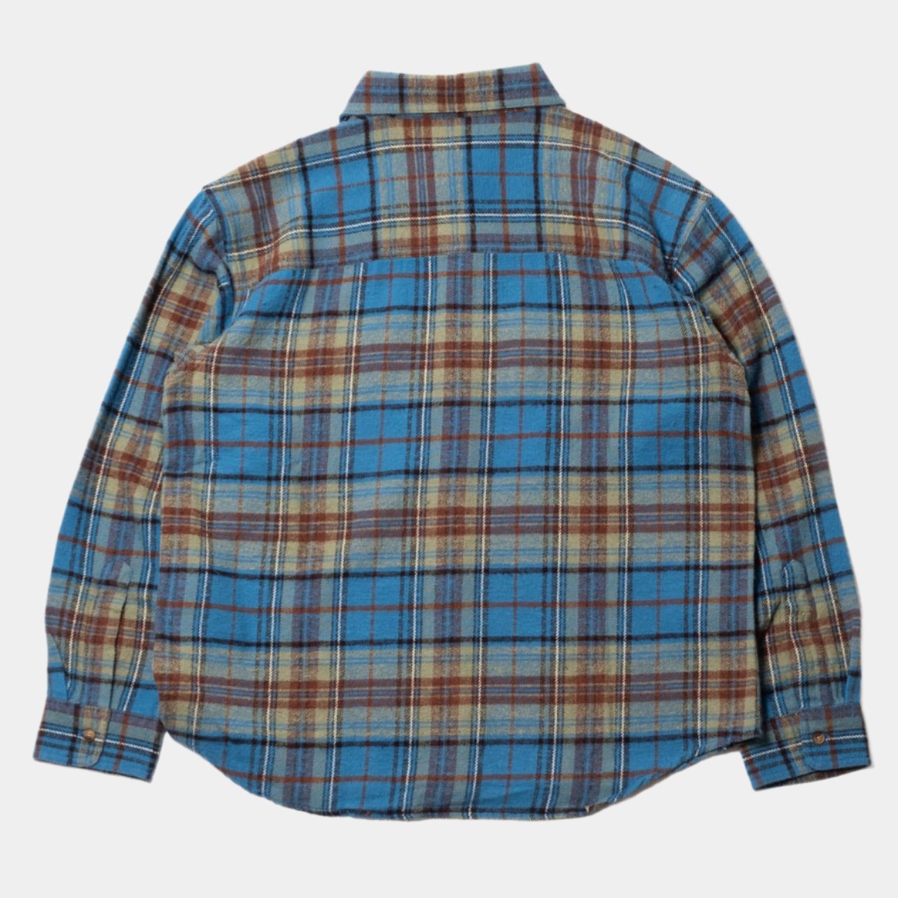 Fucking Awesome Rusty Plaid Flannel Shirt - Blue