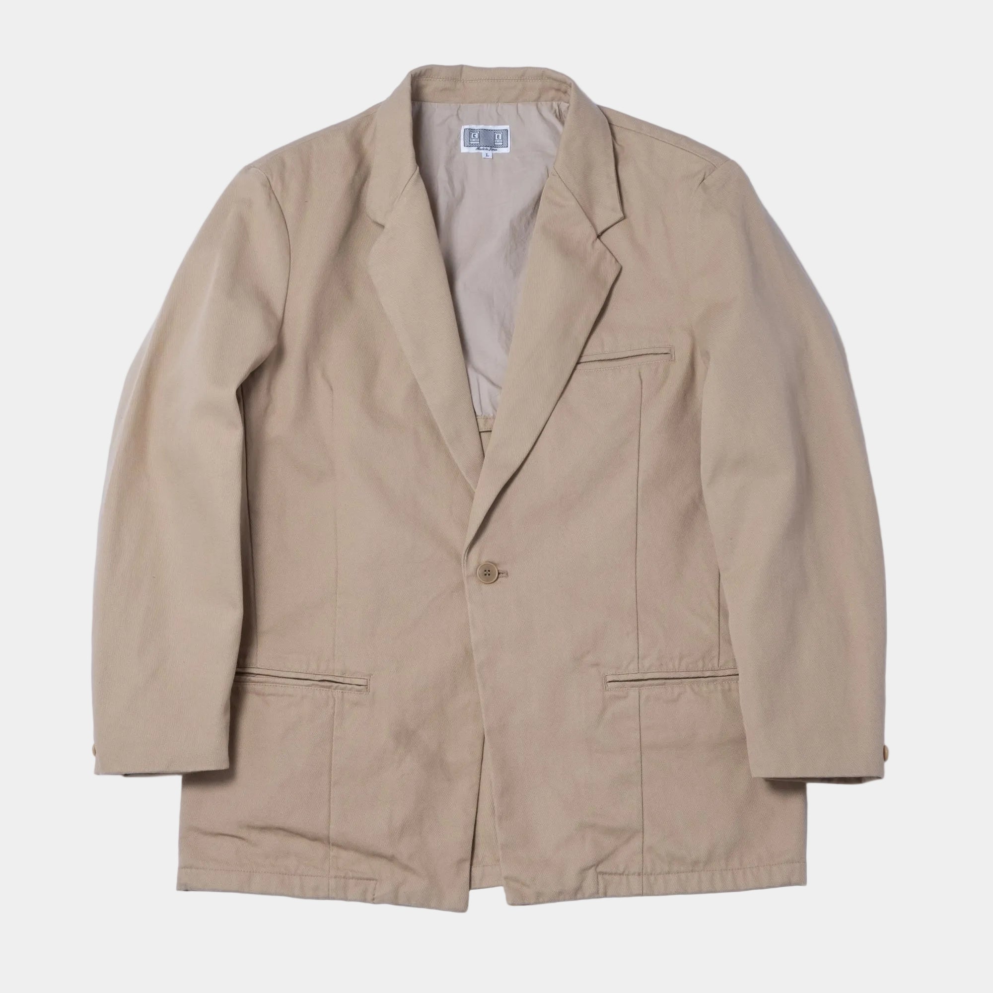 Cav Empt Cotton Lapel Jacket - Beige