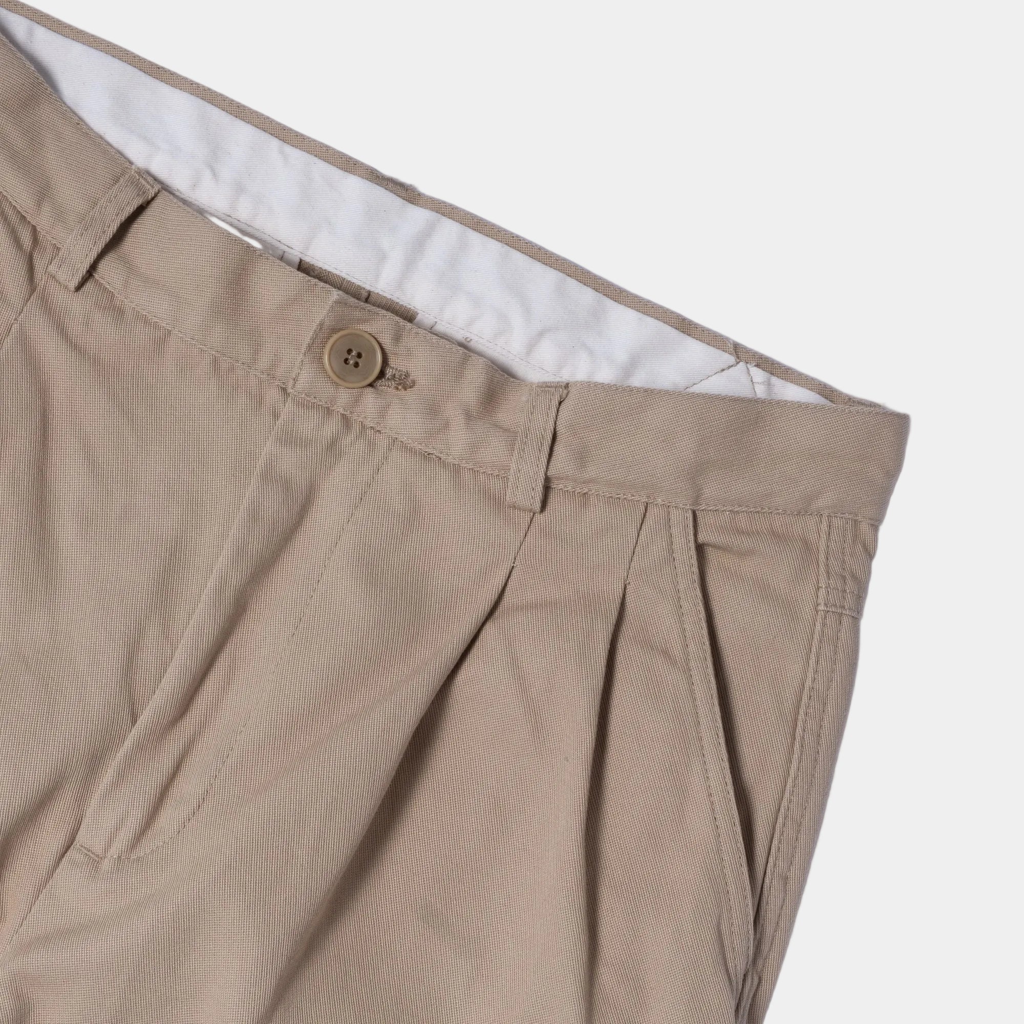 Cav Empt Cotton Casual Two Tuck Pants - Beige