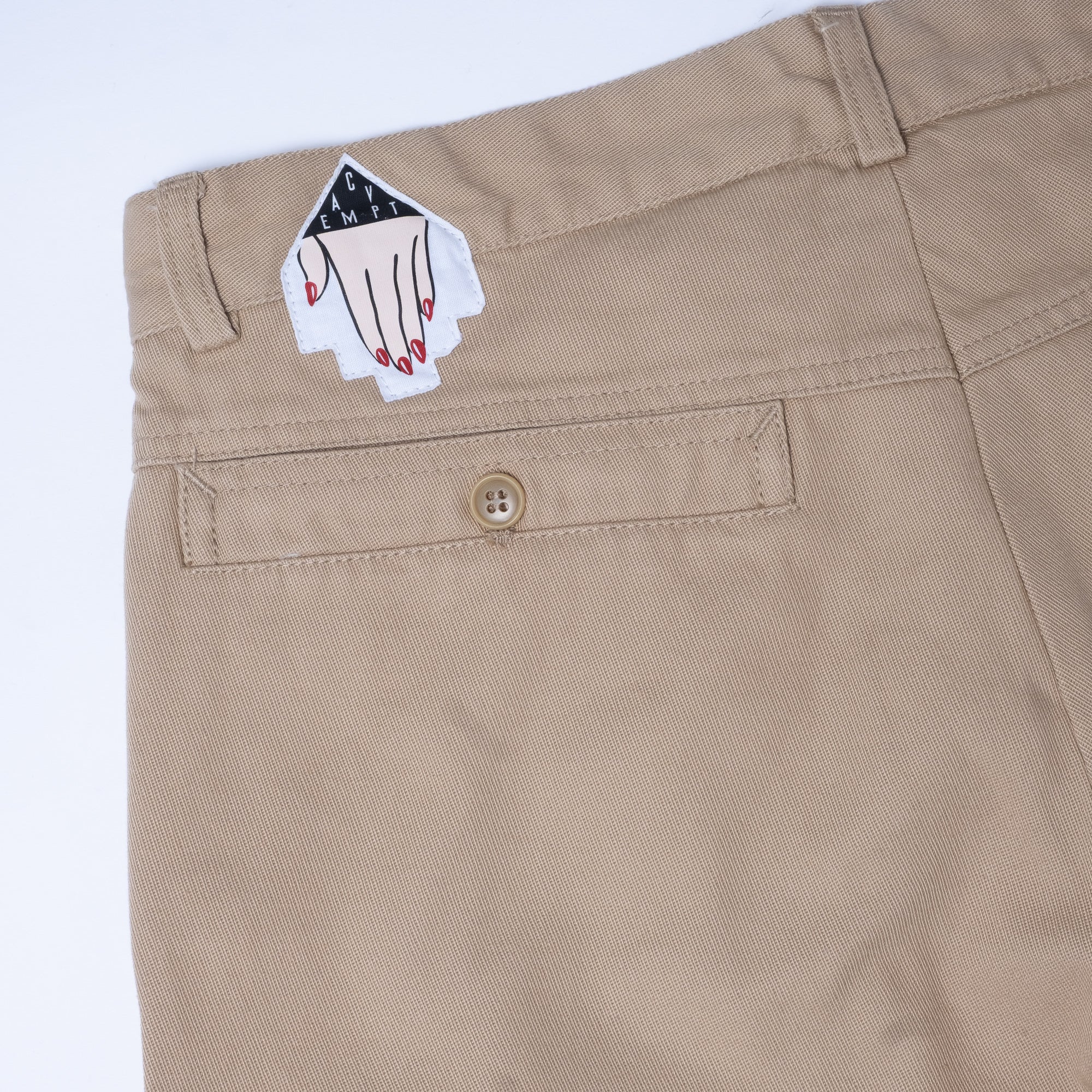 Cav Empt Cotton Casual Two Tuck Pants - Beige