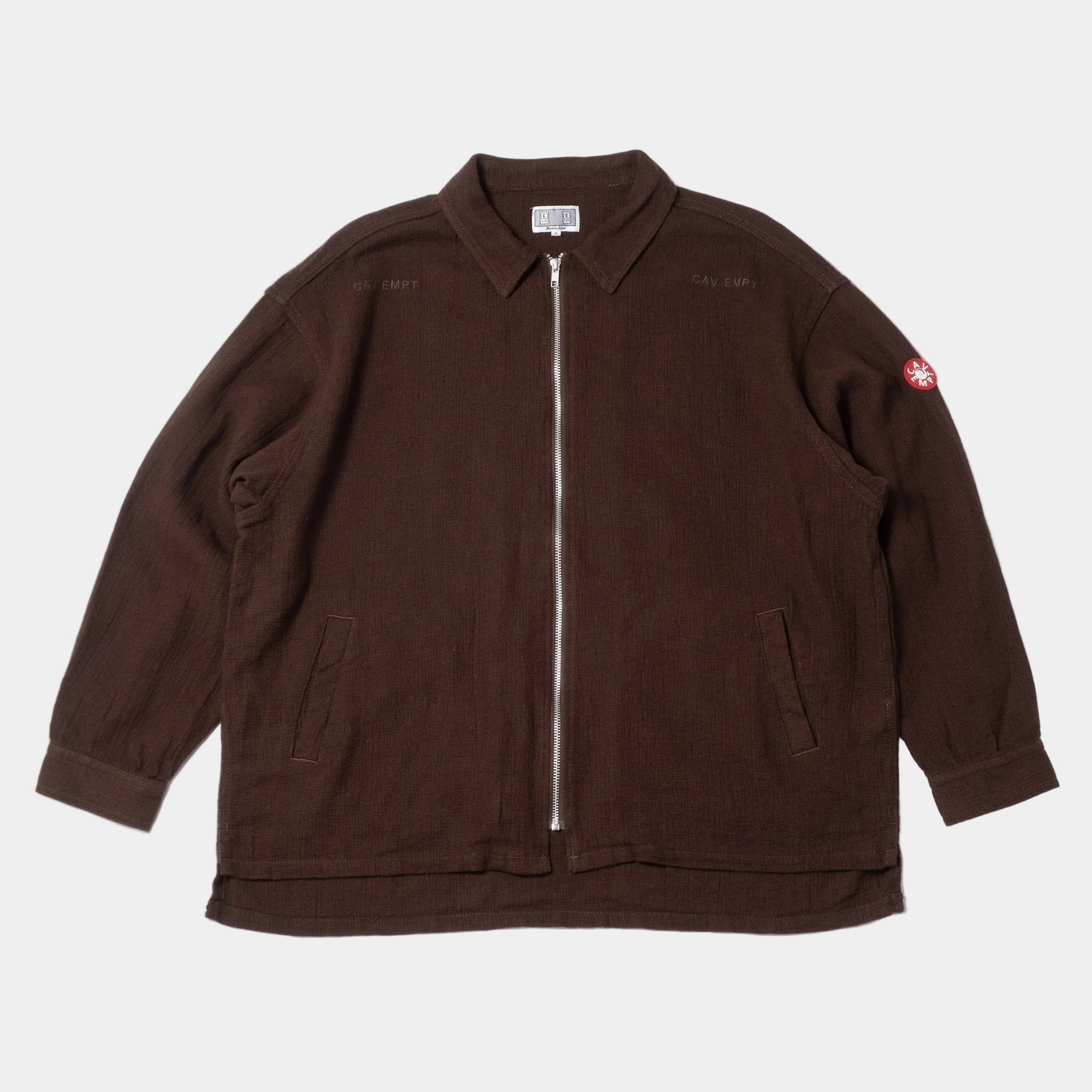 Cav Empt Welt Pockets Zip Shirt Jacket - Charcoal