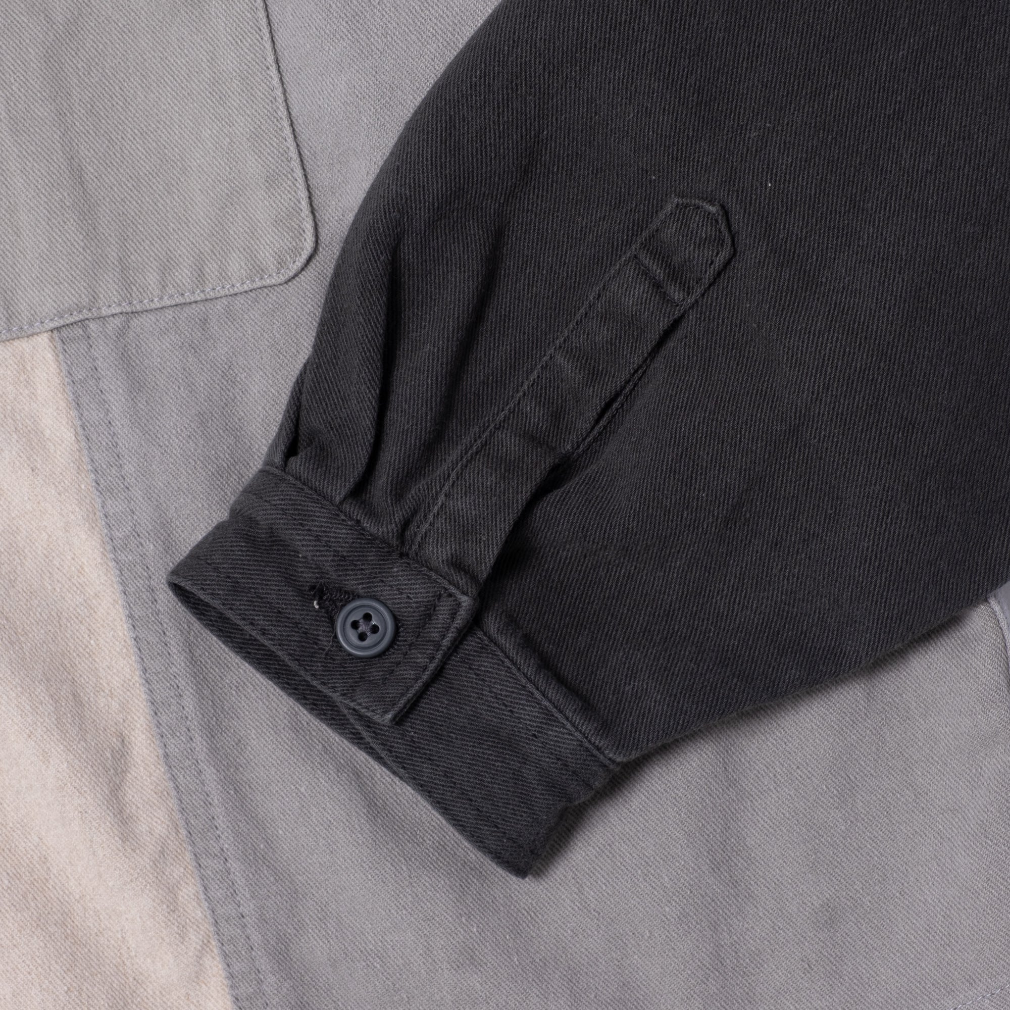 Cav Empt Stripe Cut Short Shirt Jacket - Grey