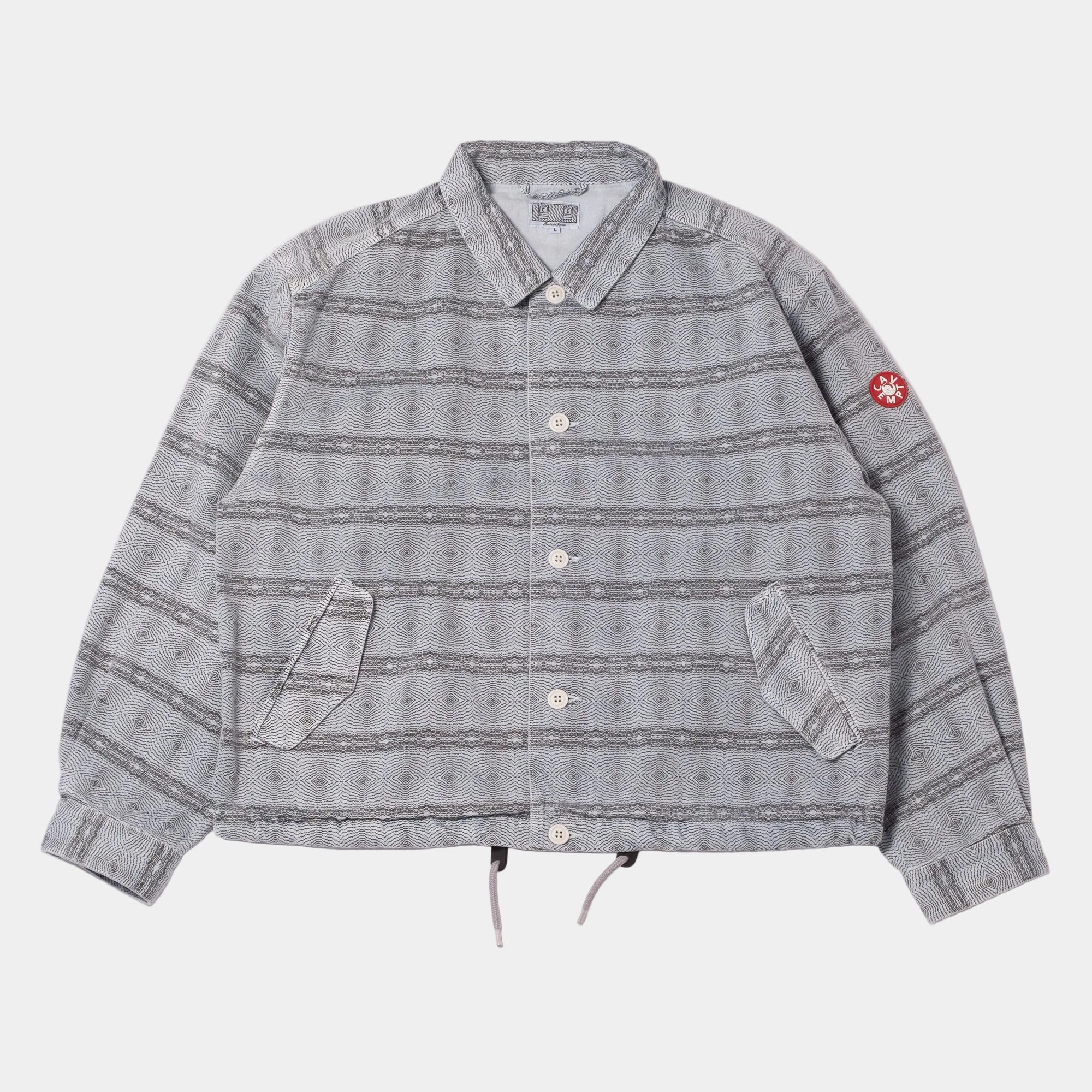 Cav Empt Overdye FK Pattern Button Jacket - Blue