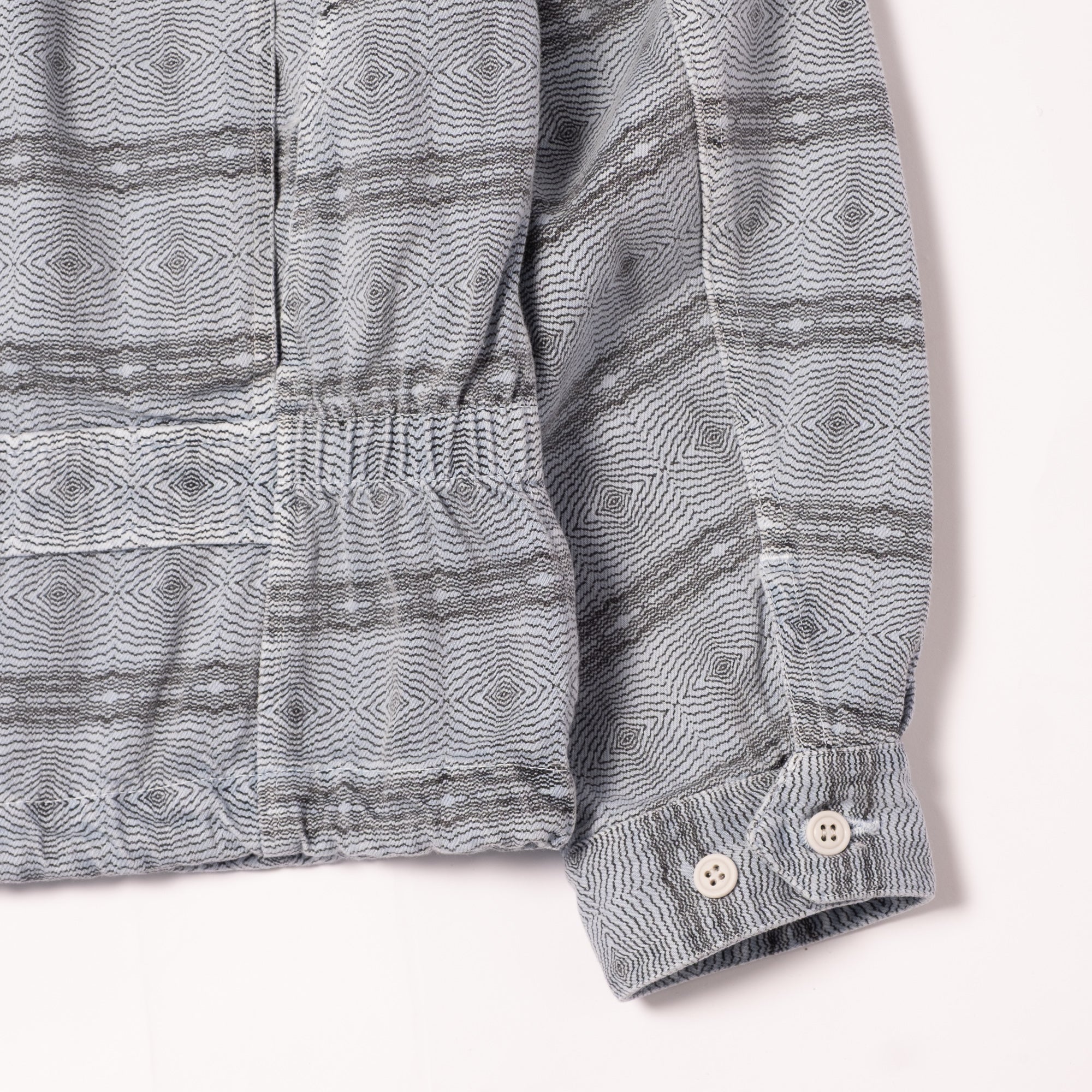 Cav Empt Overdye FK Pattern Button Jacket - Blue