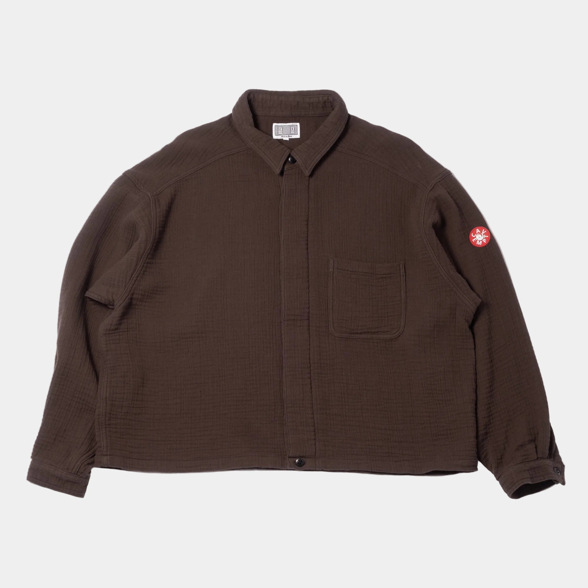 Cav Empt Cotton Gauze Short Shirt Jacket - Charcoal