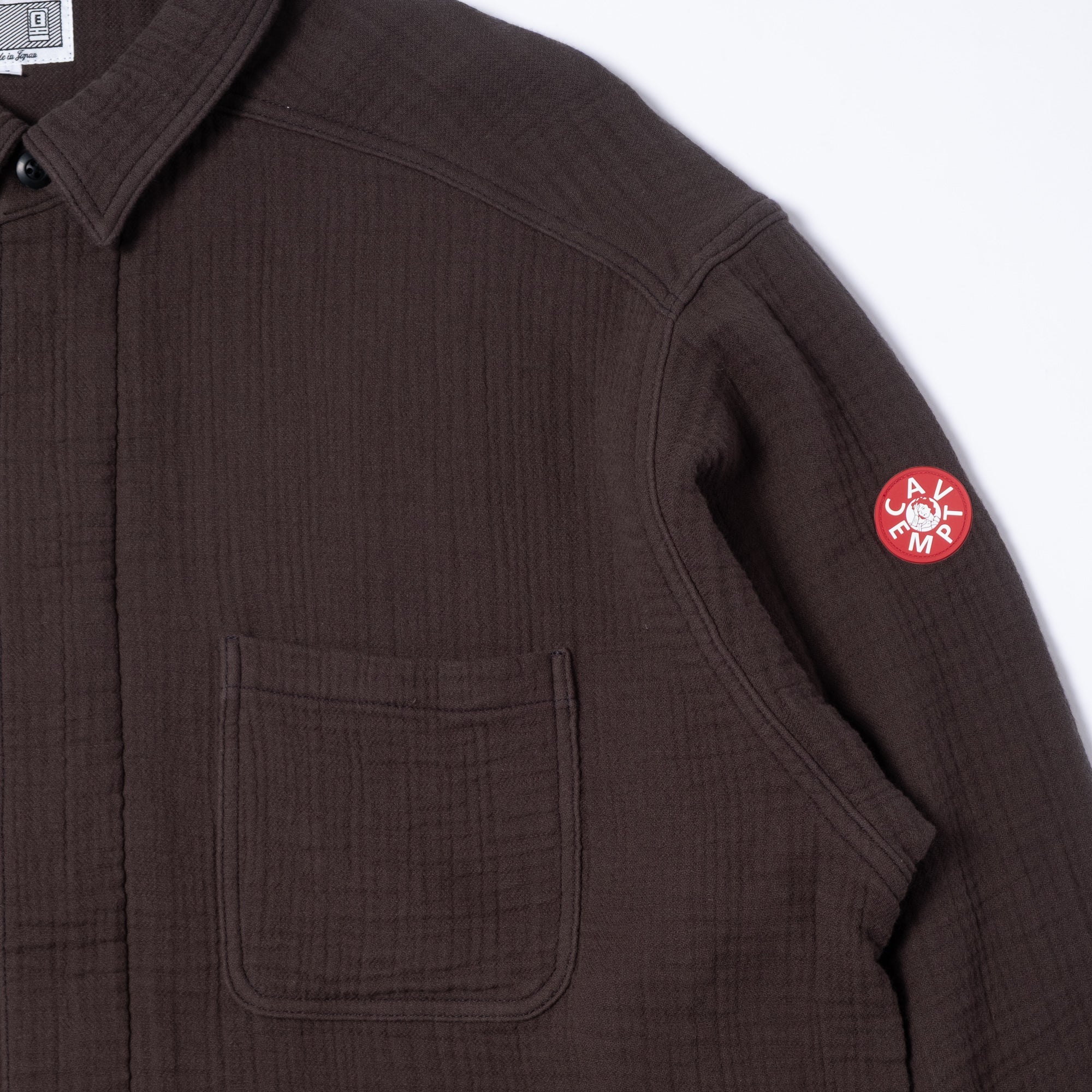 Cav Empt Cotton Gauze Short Shirt Jacket - Charcoal