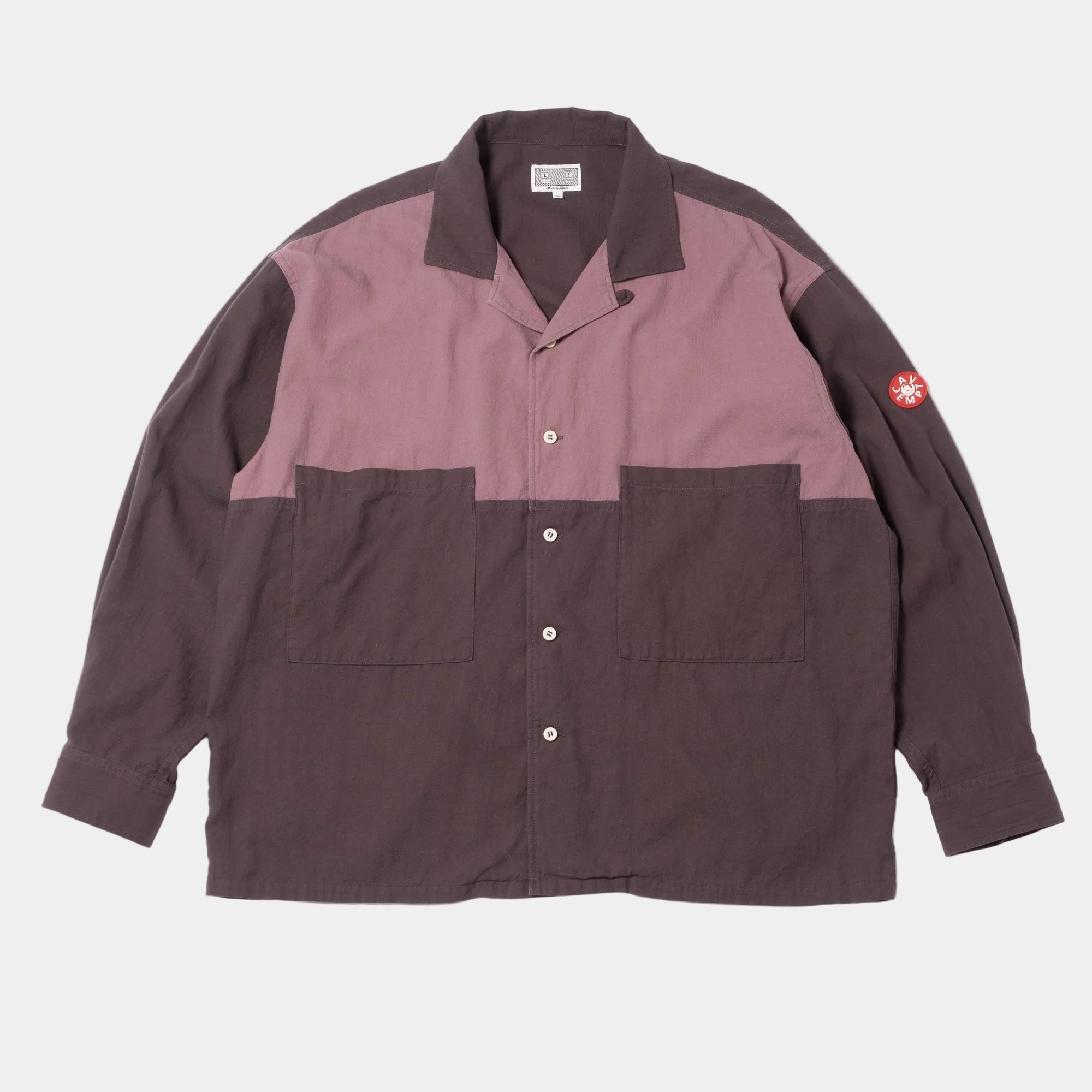 Cav Empt Coloured Cotton Twill Open Shirt - Charcoal
