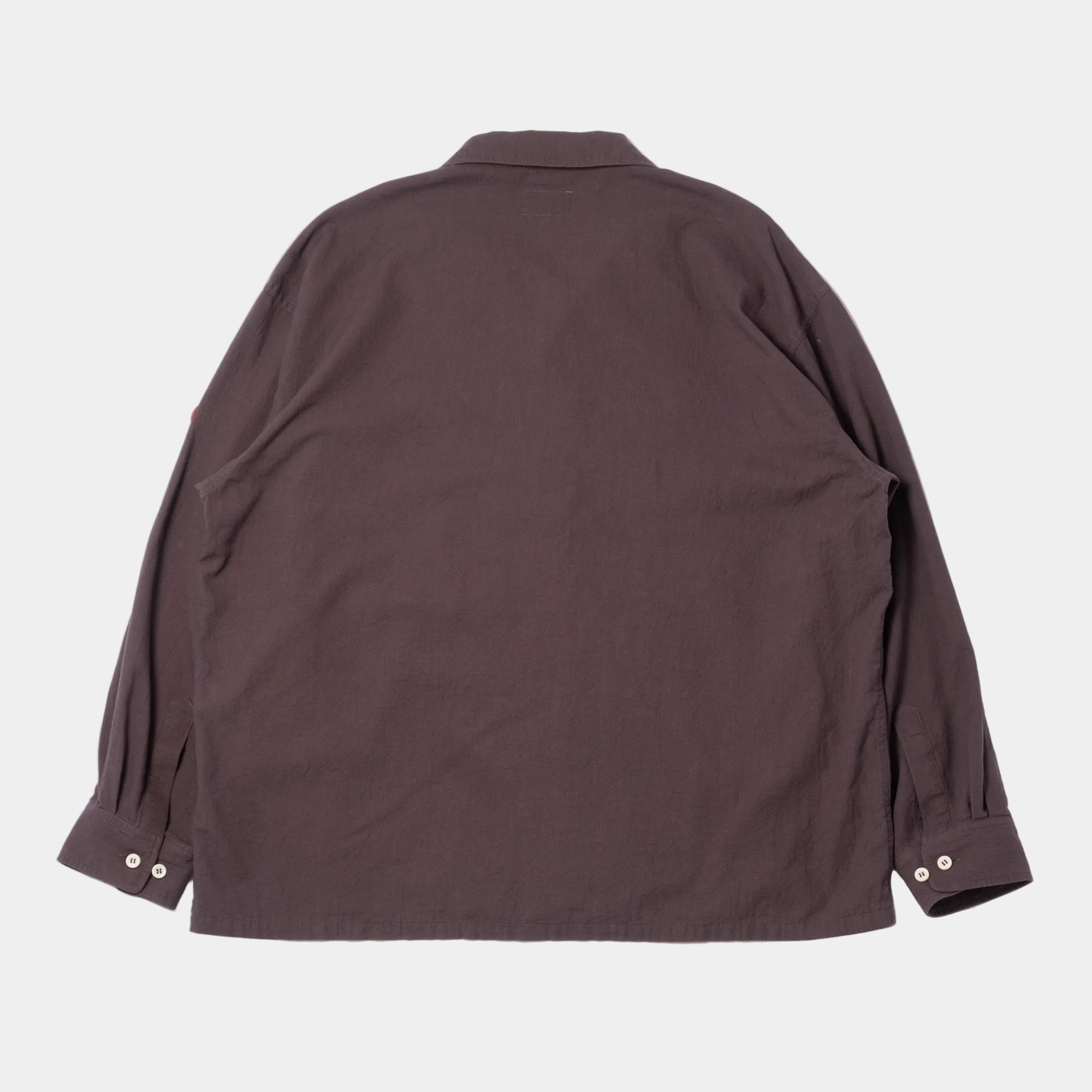 Cav Empt Coloured Cotton Twill Open Shirt - Charcoal