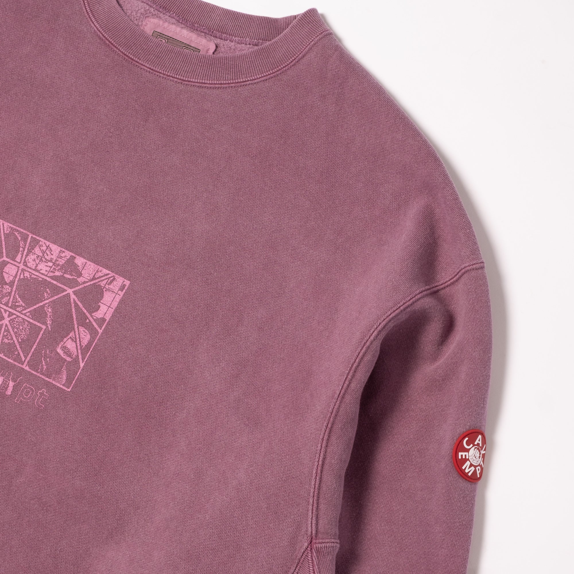 Cav Empt Overdye Paradigm Crew Neck Sweater - Burgundy