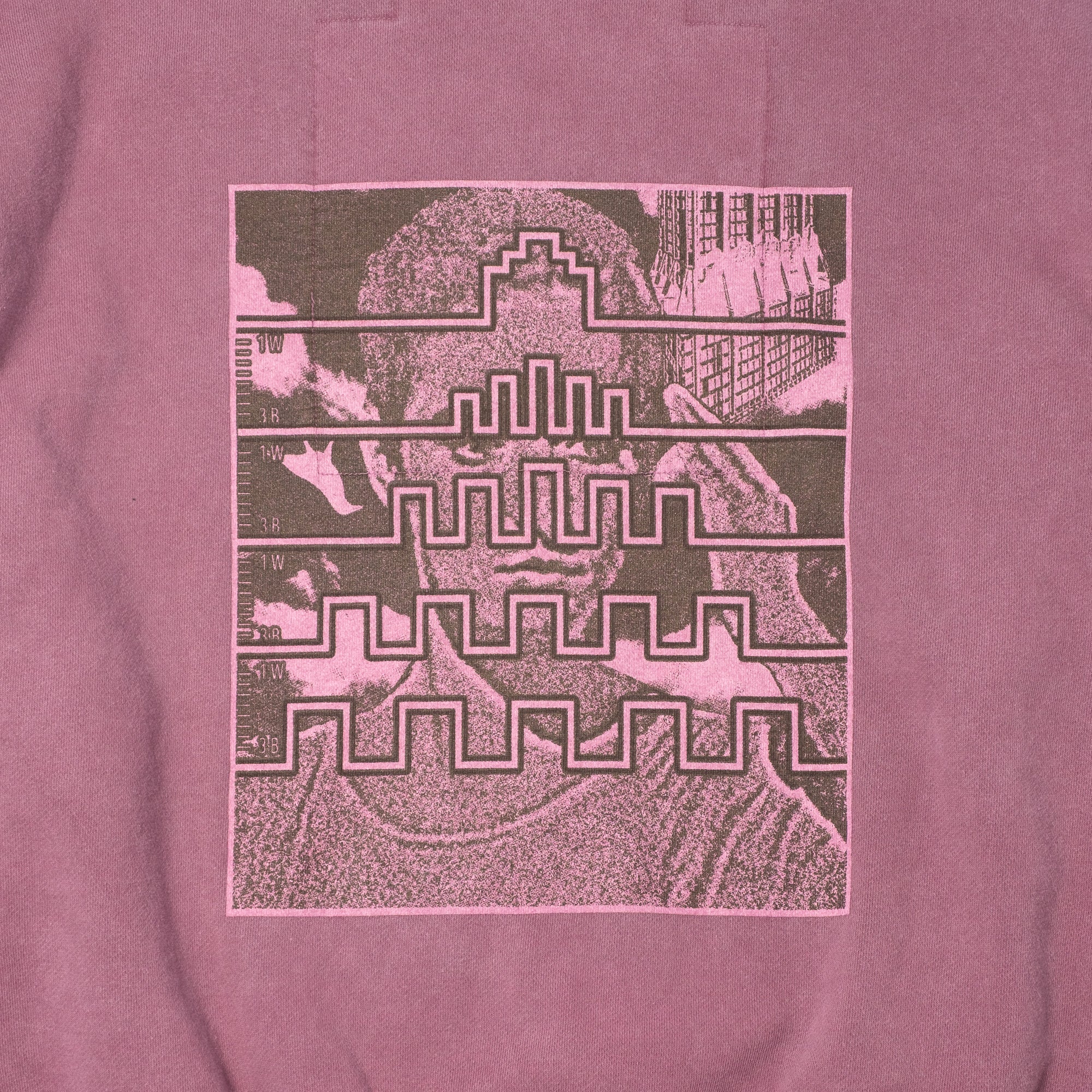 Cav Empt Overdye Paradigm Crew Neck Sweater - Burgundy