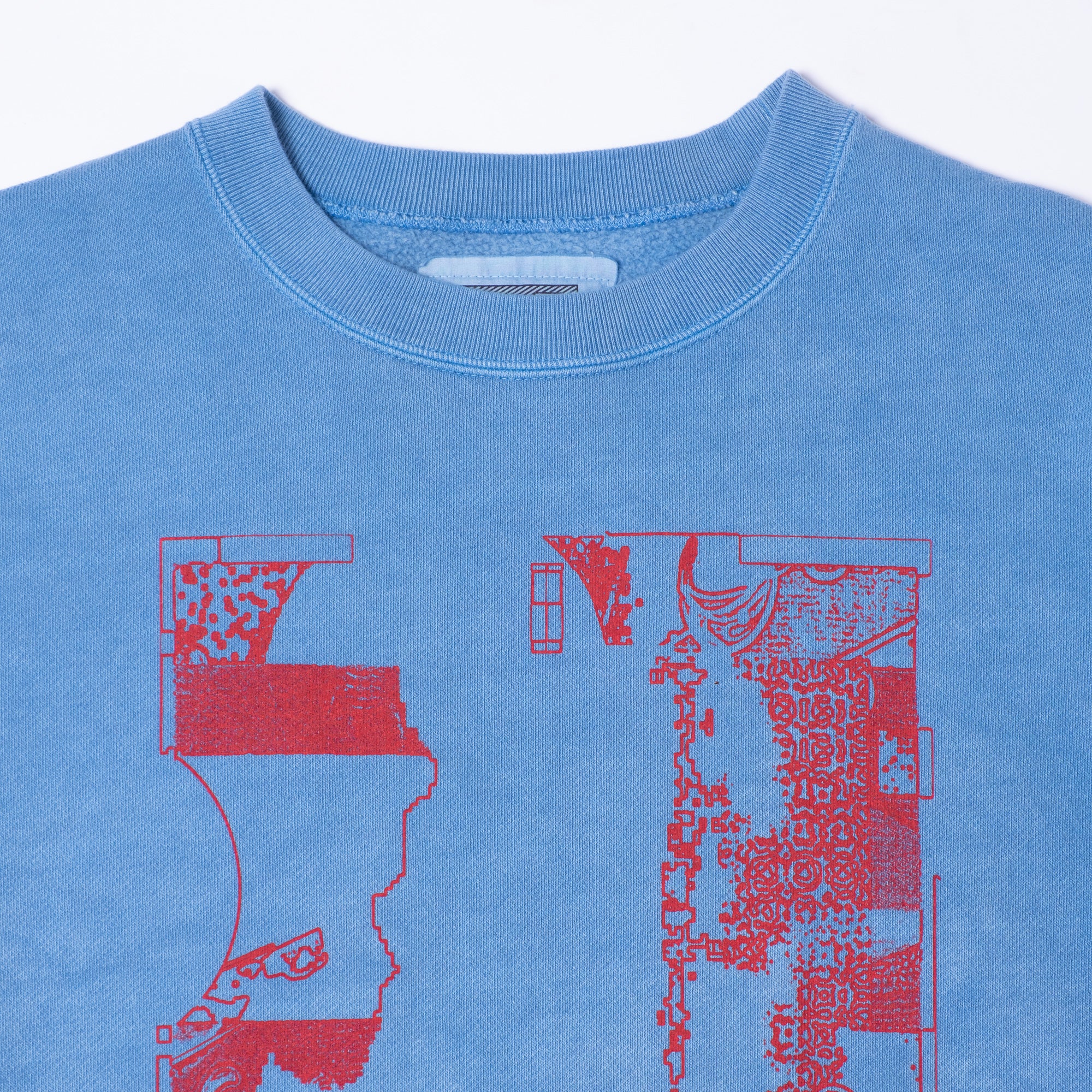 Cav Empt Overdye MD PLain Speech Crew Neck Sweater - Blue