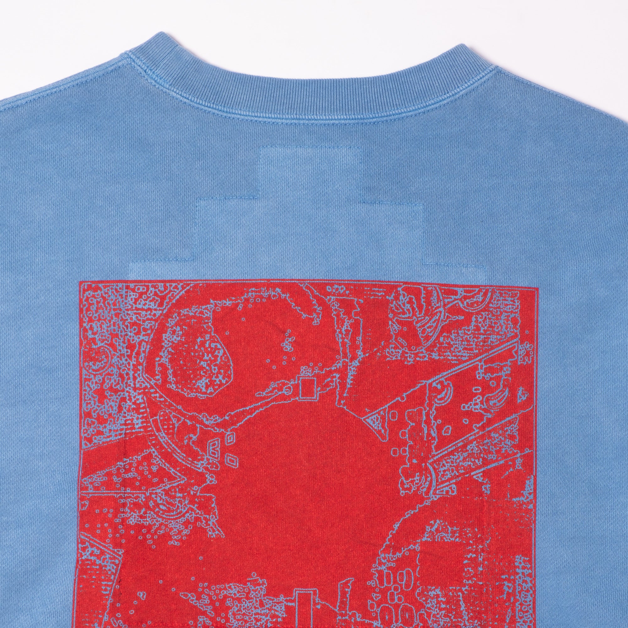 Cav Empt Overdye MD PLain Speech Crew Neck Sweater - Blue