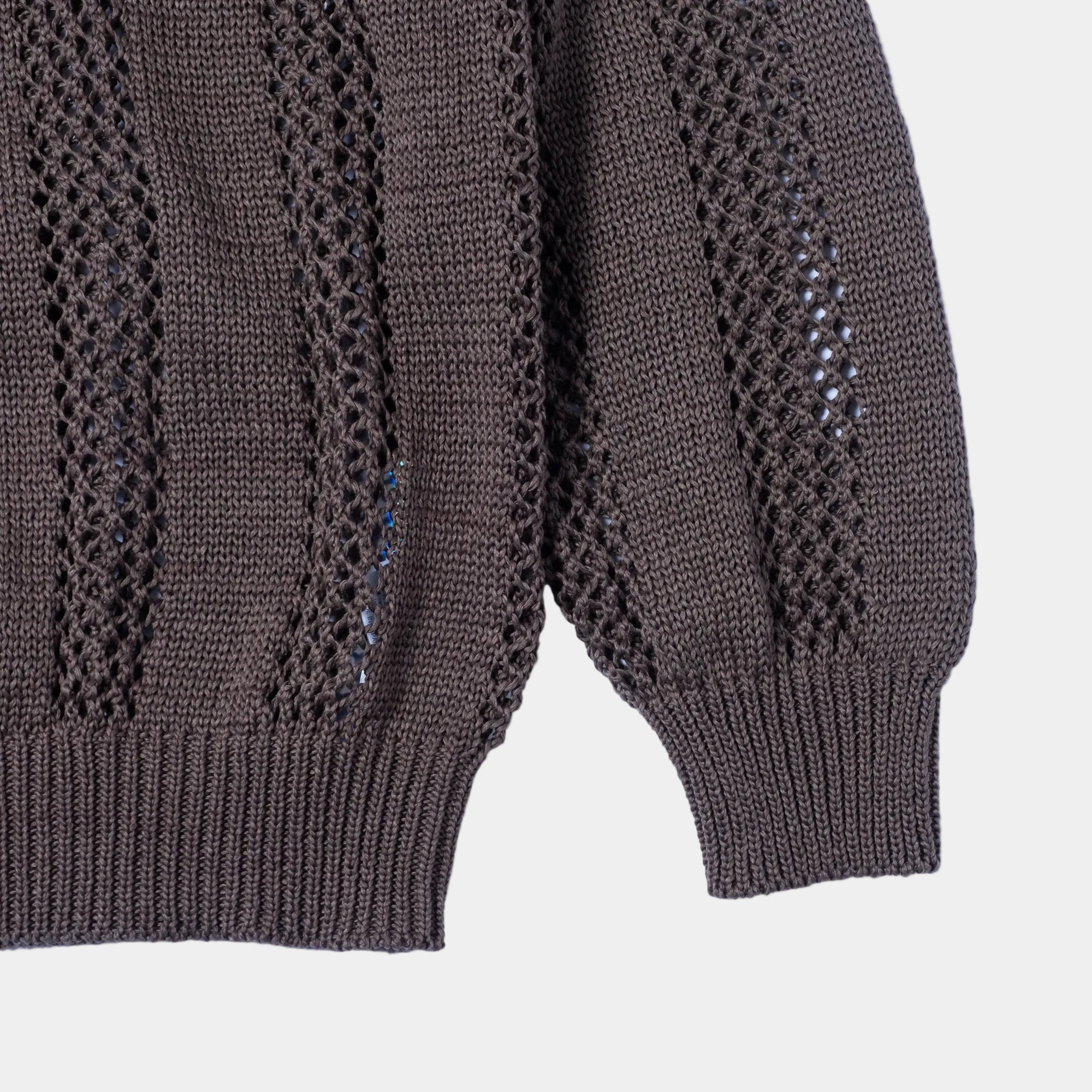 Cav Empt Cotton Wale Stripe Knit Sweater - Khaki