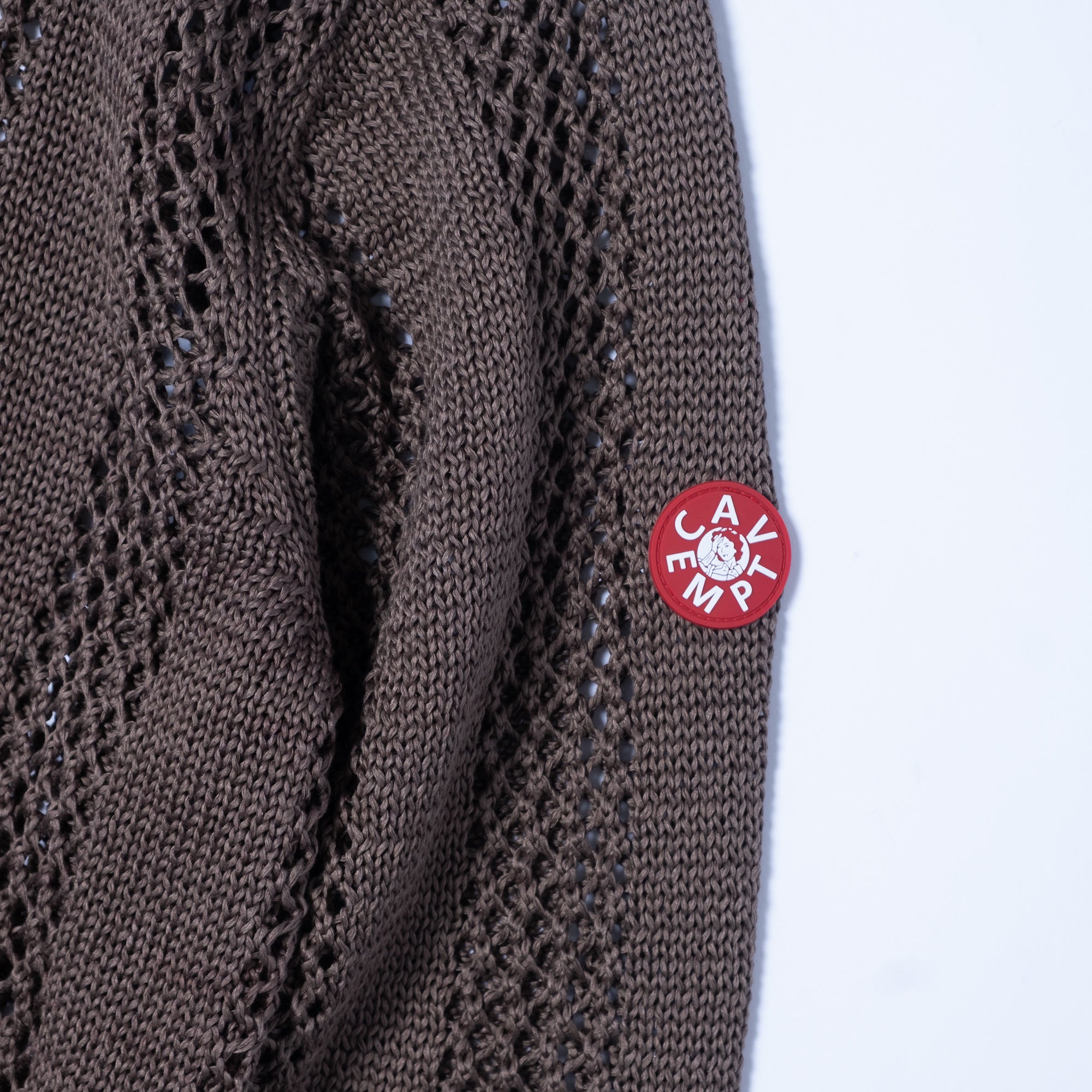 Cav Empt Cotton Wale Stripe Knit Sweater - Khaki