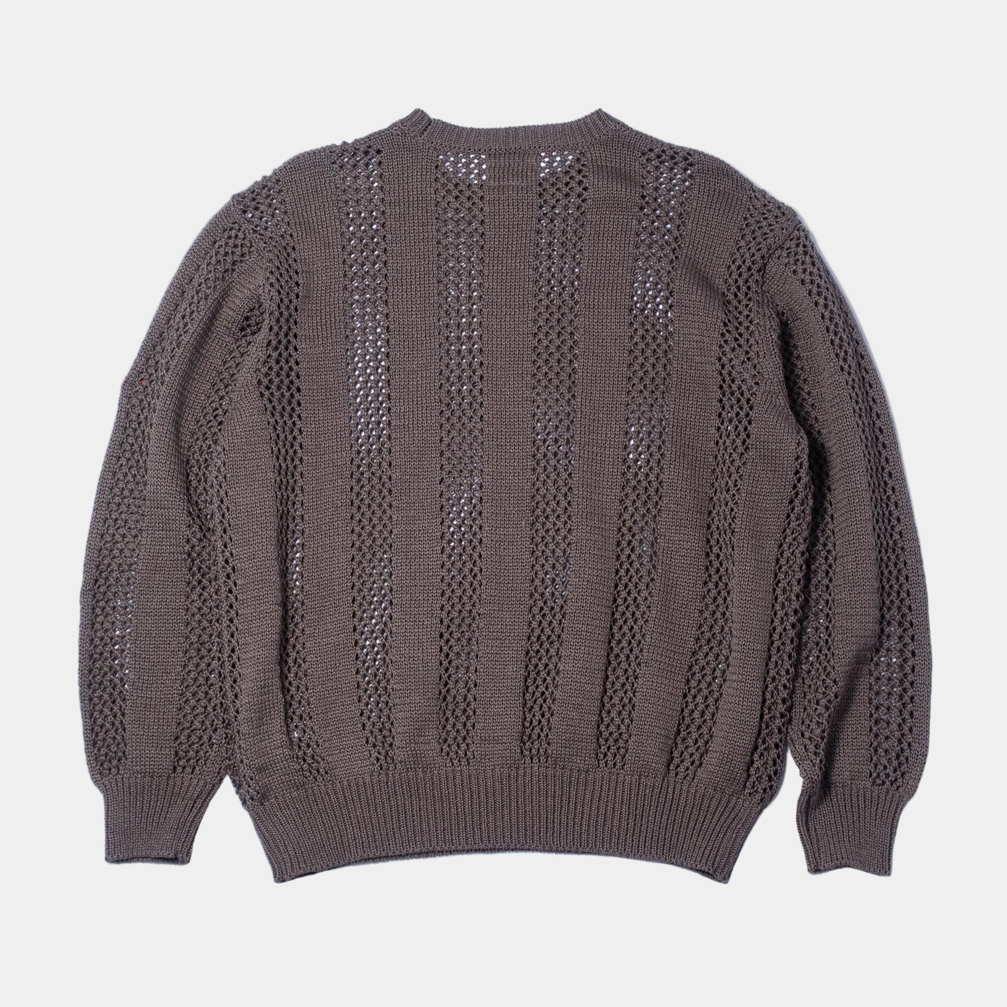 Cav Empt Cotton Wale Stripe Knit Sweater - Khaki