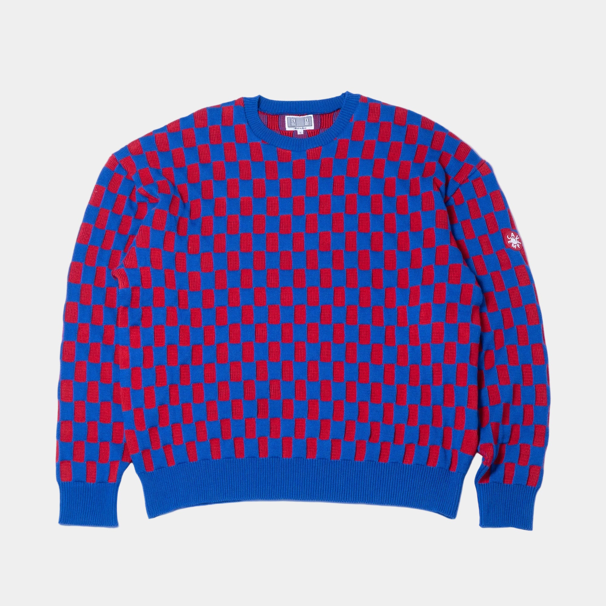 Cav Empt Rectangular Block Knit Sweater - Blue