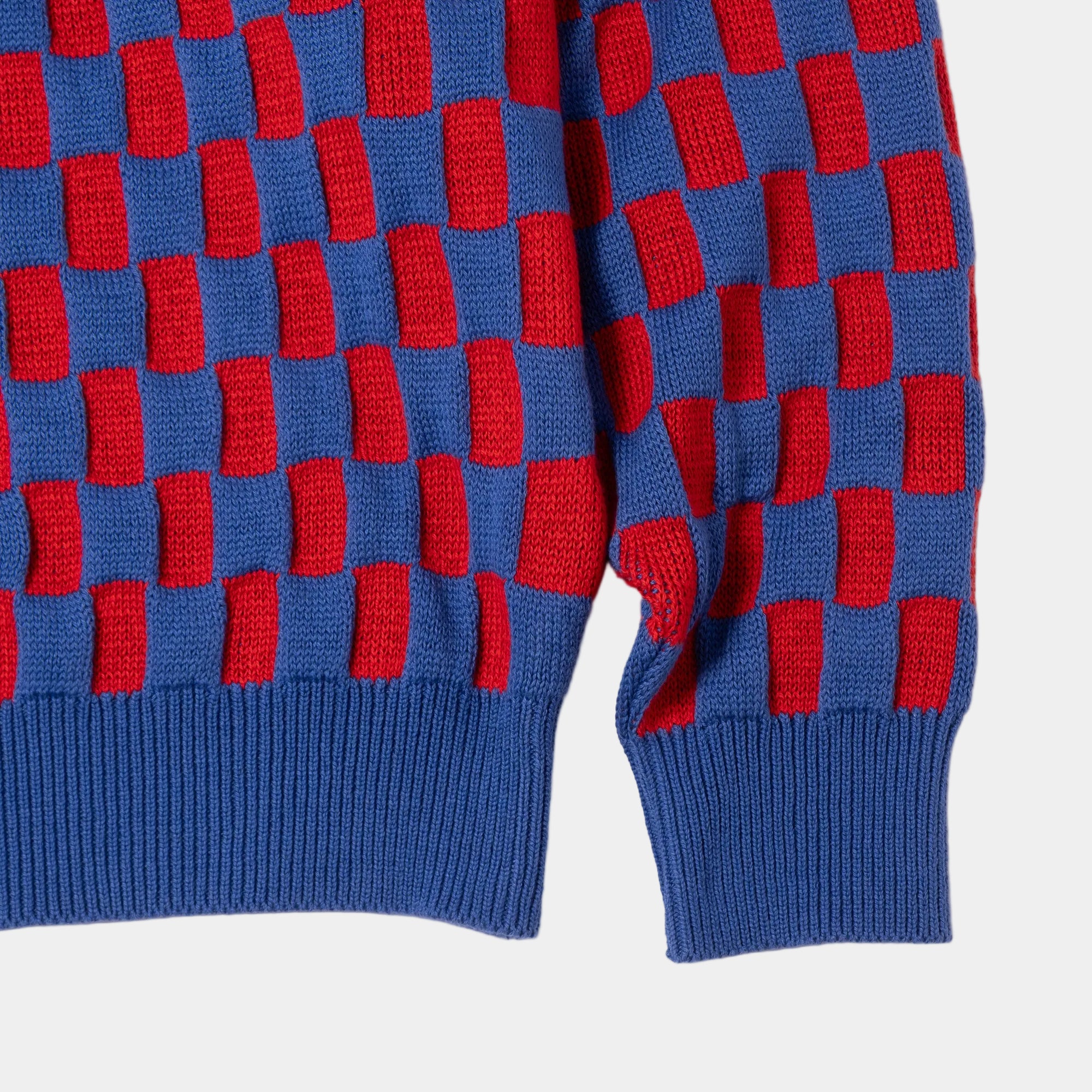 Cav Empt Rectangular Block Knit Sweater - Blue