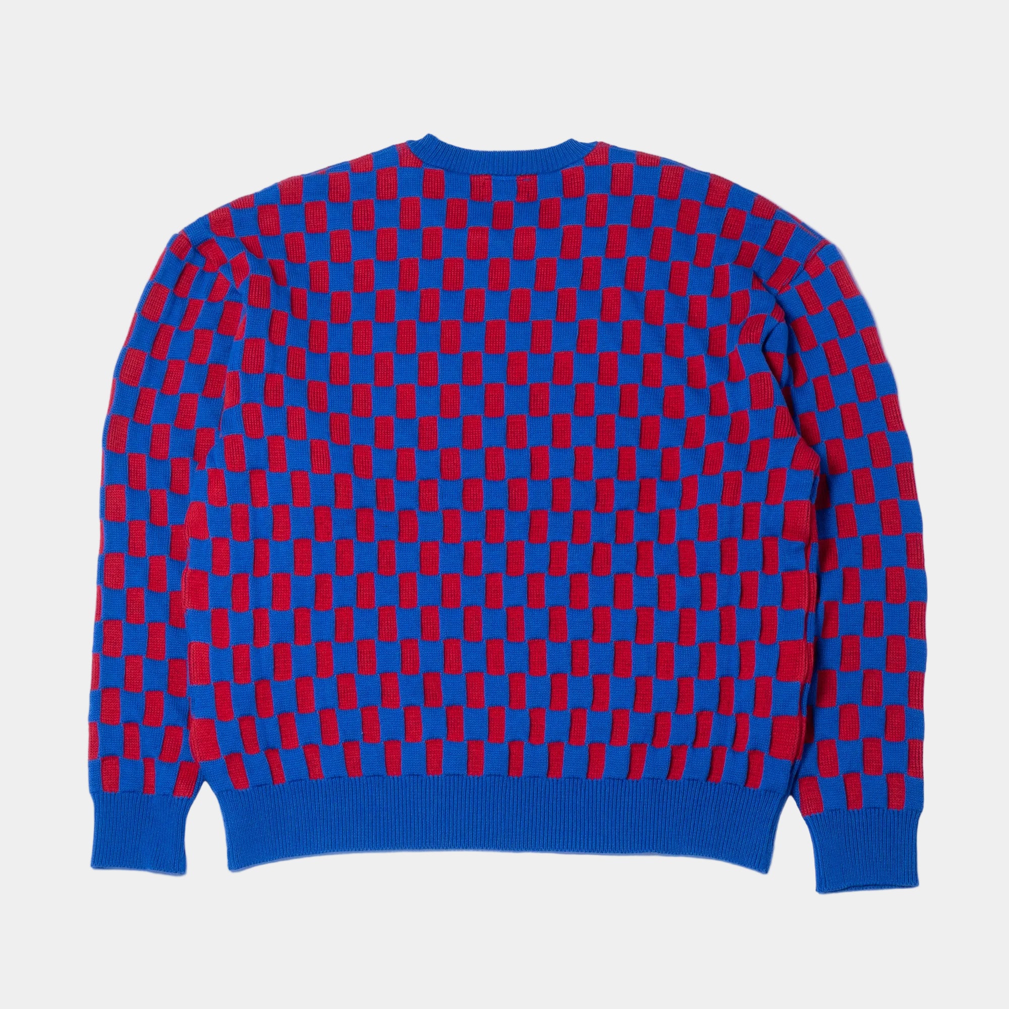 Cav Empt Rectangular Block Knit Sweater - Blue