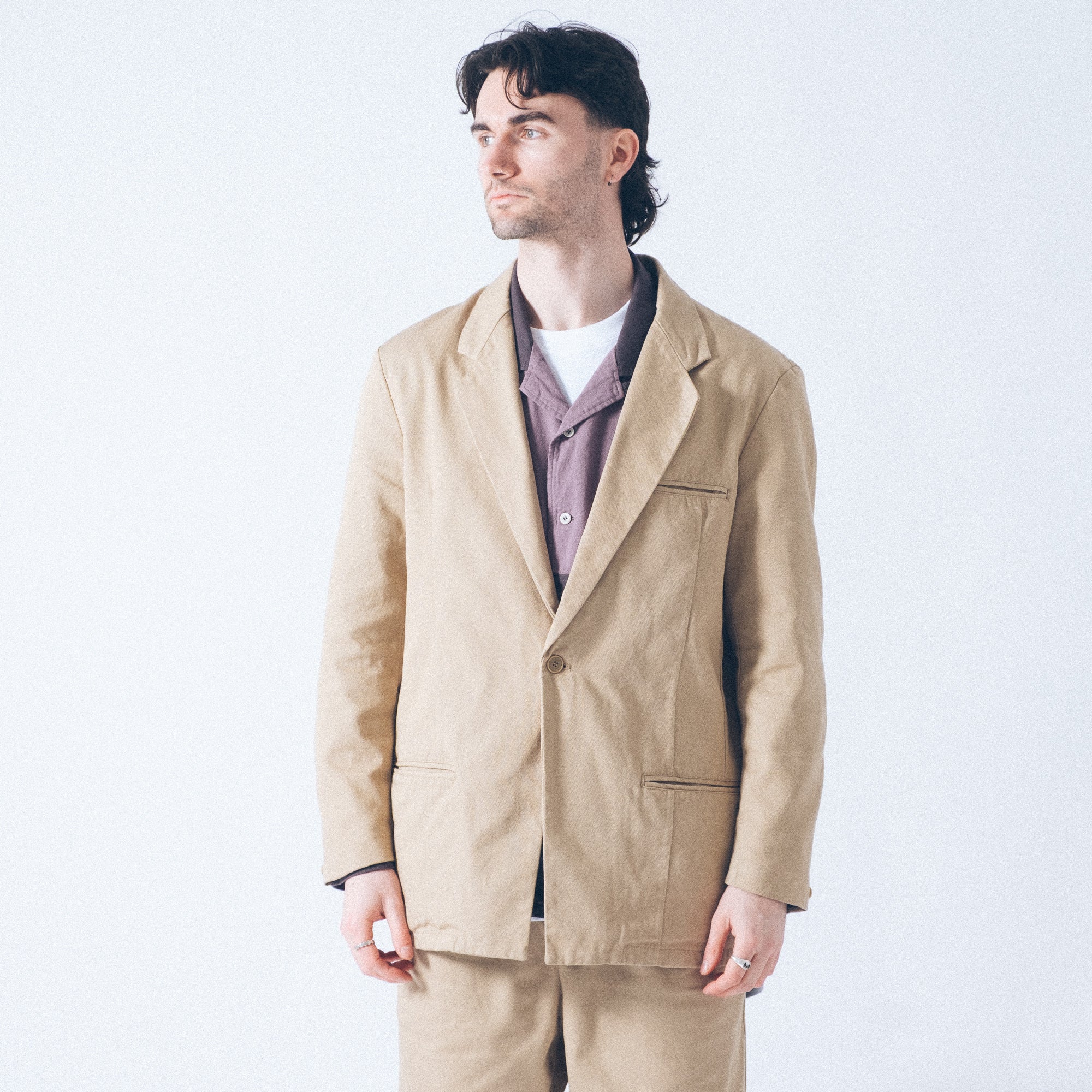 Cav Empt Cotton Lapel Jacket - Beige