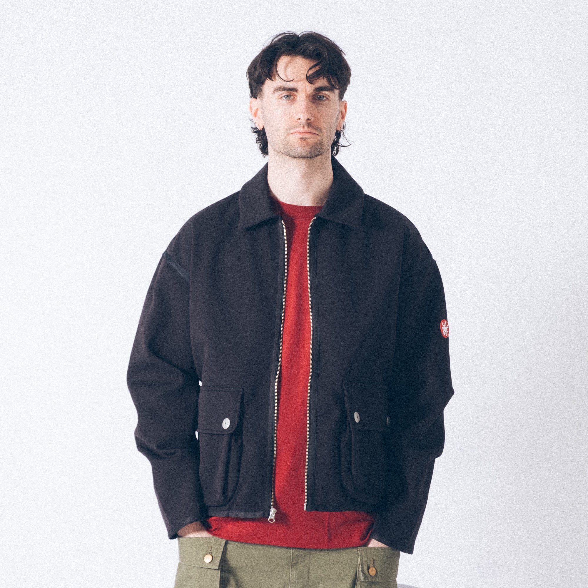 Cav Empt Smooth Zip Up - Black