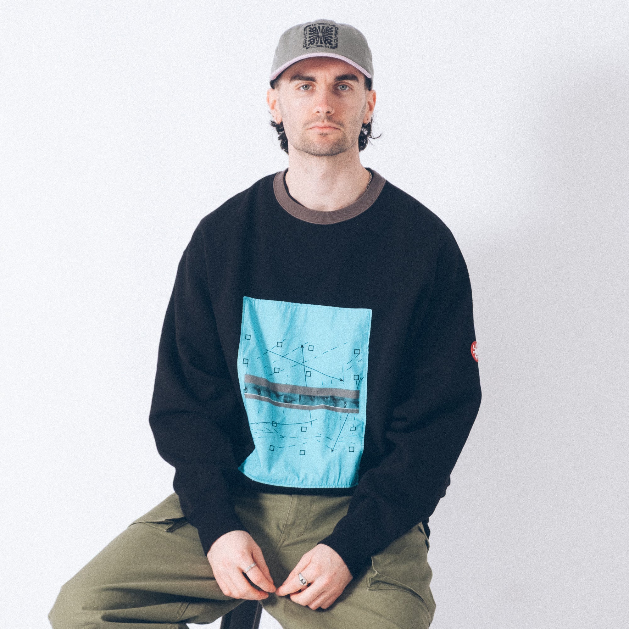 Cav Empt As MCCO Crew Neck Sweater - Black