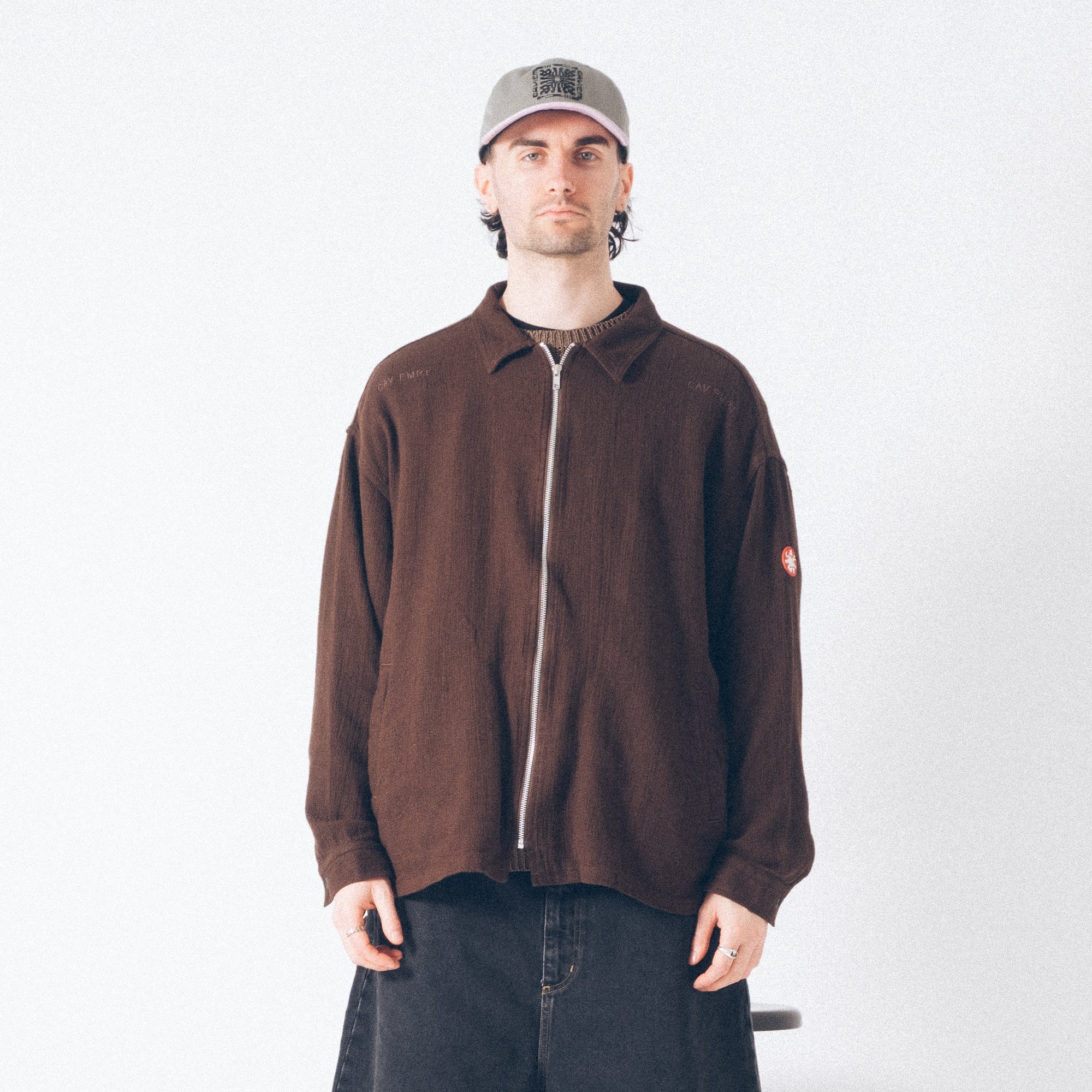 Cav Empt Welt Pockets Zip Shirt Jacket - Charcoal