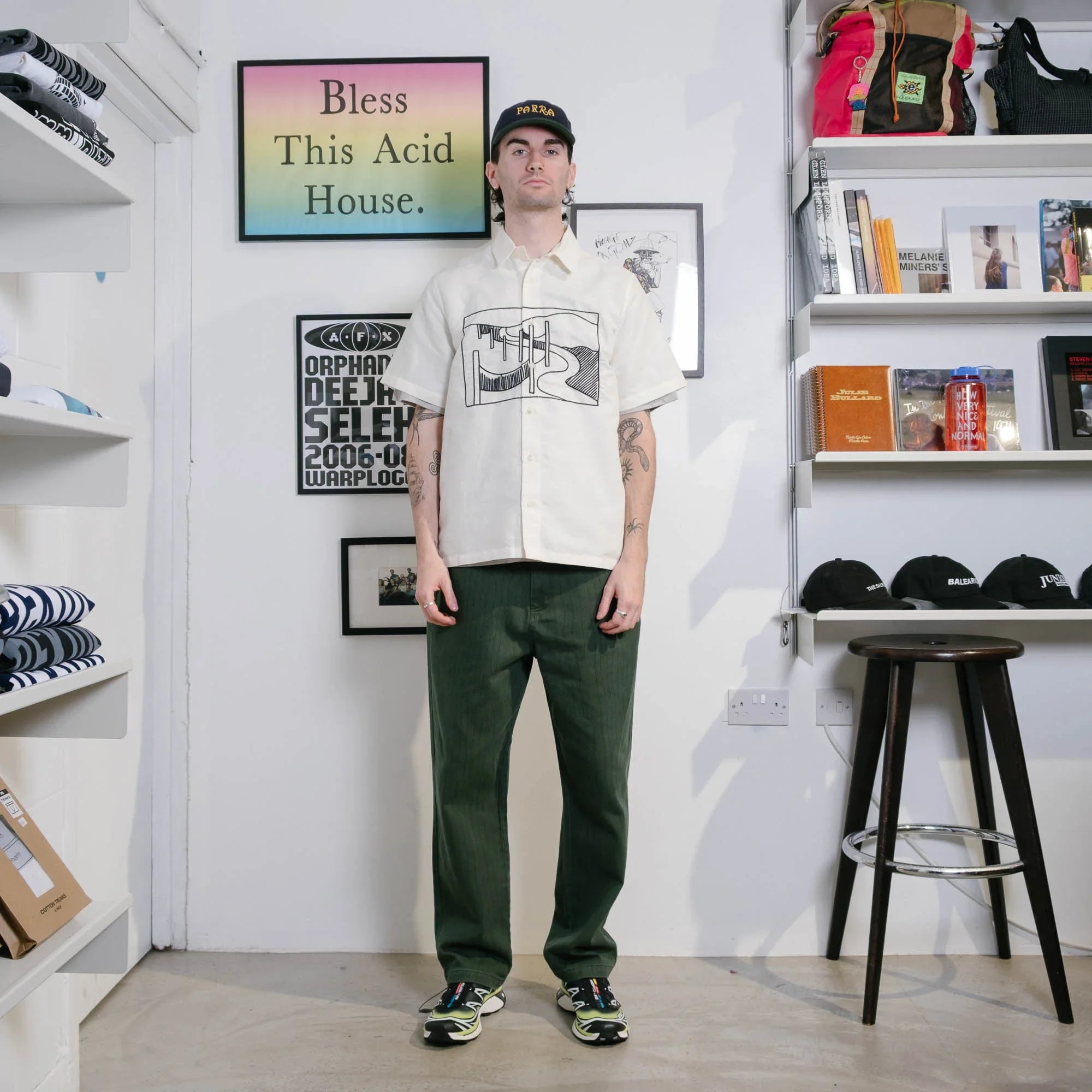 By Parra The Dunes Short Sleeve Shirt - Off White