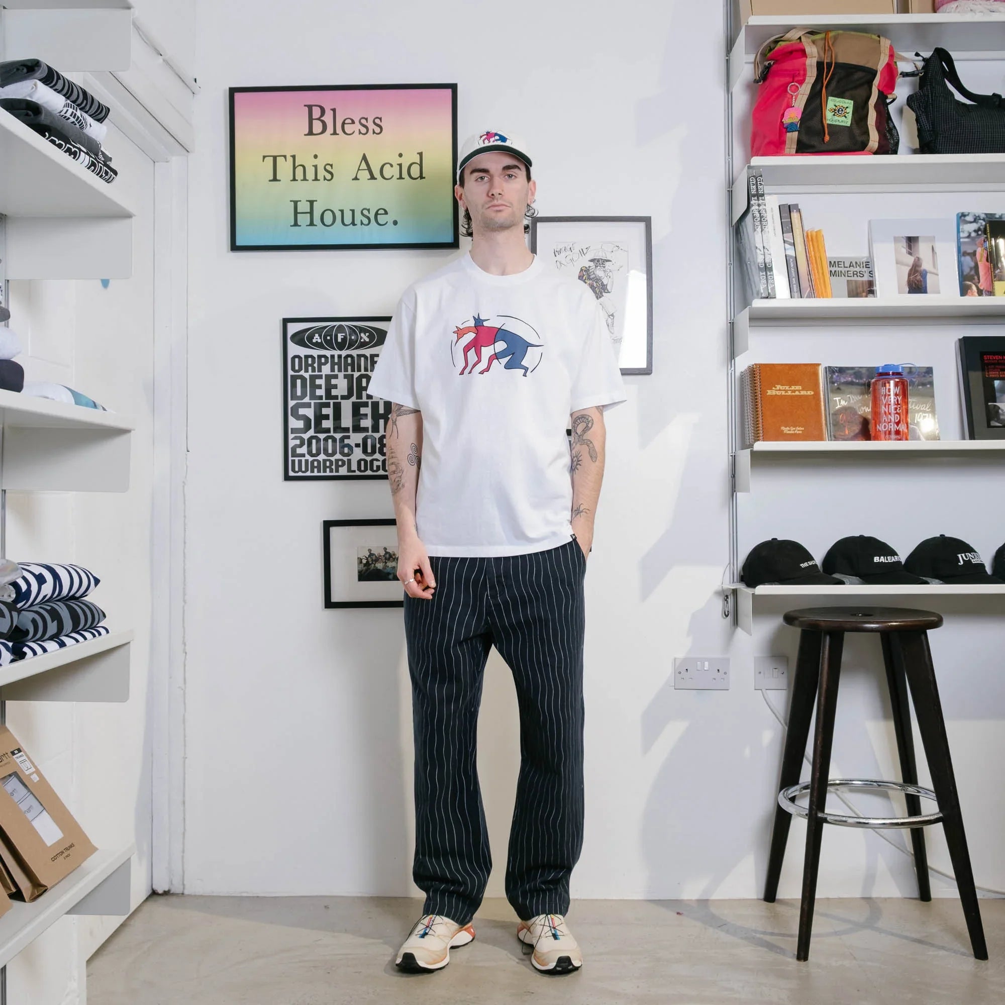 By Parra Meandering Pants - Navy Blue