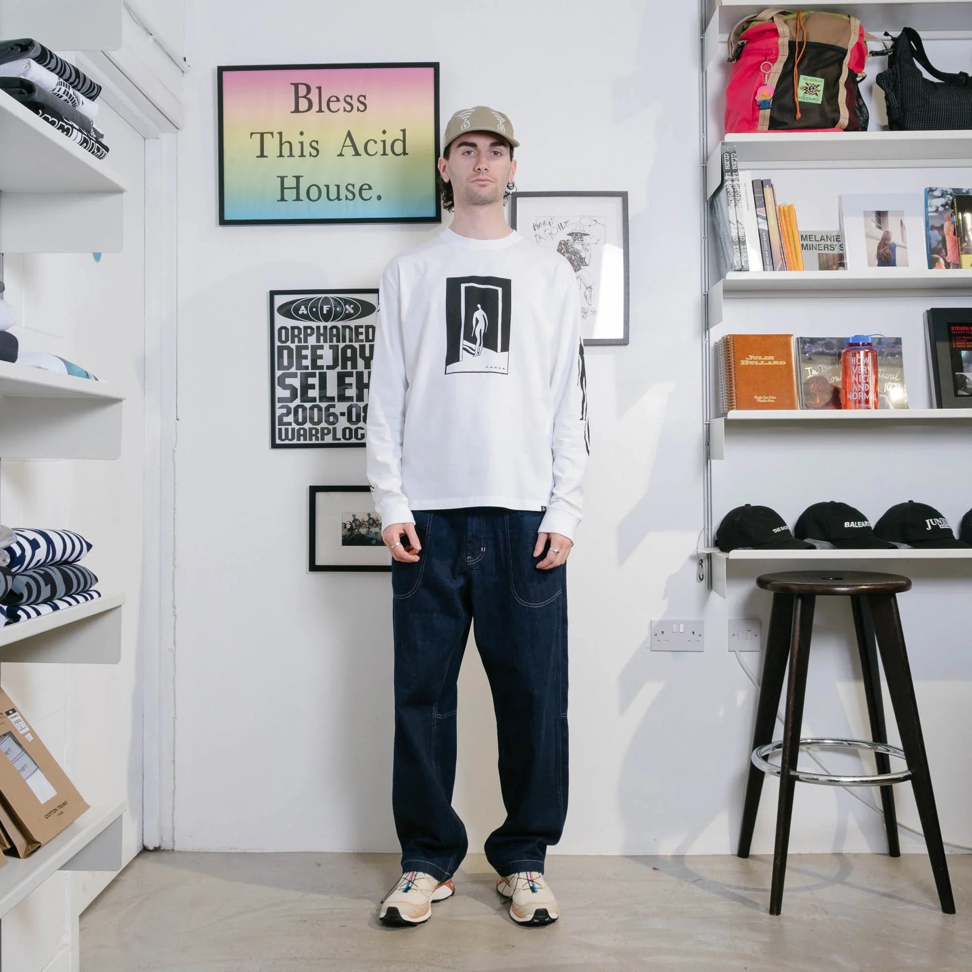By Parra The Hotel Long Sleeve T-Shirt - White