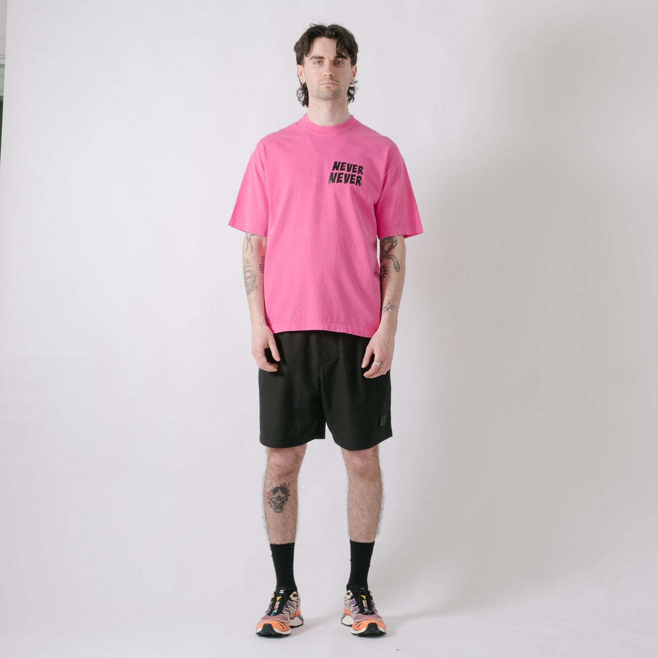 Never Never The Dude Tee - Lotus Pink
