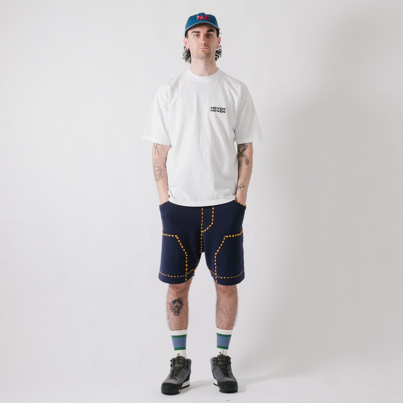 Never Never Stack Tee - White