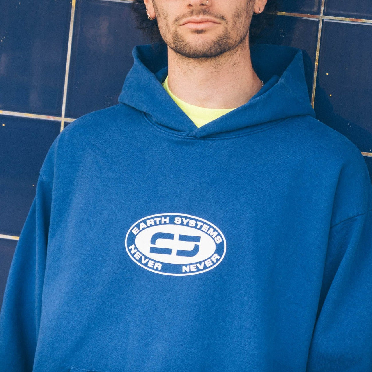 Never Never Earth Systems Hoody - Cobalt