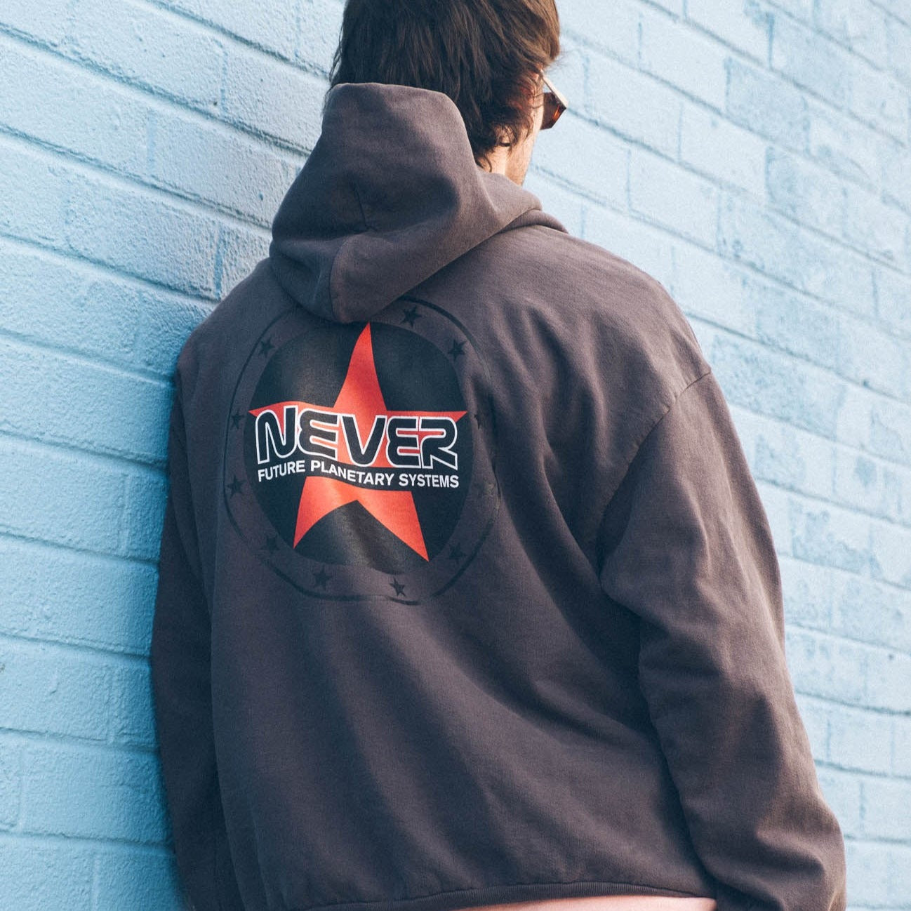 Never Never Planetary Hoody - Washed Black