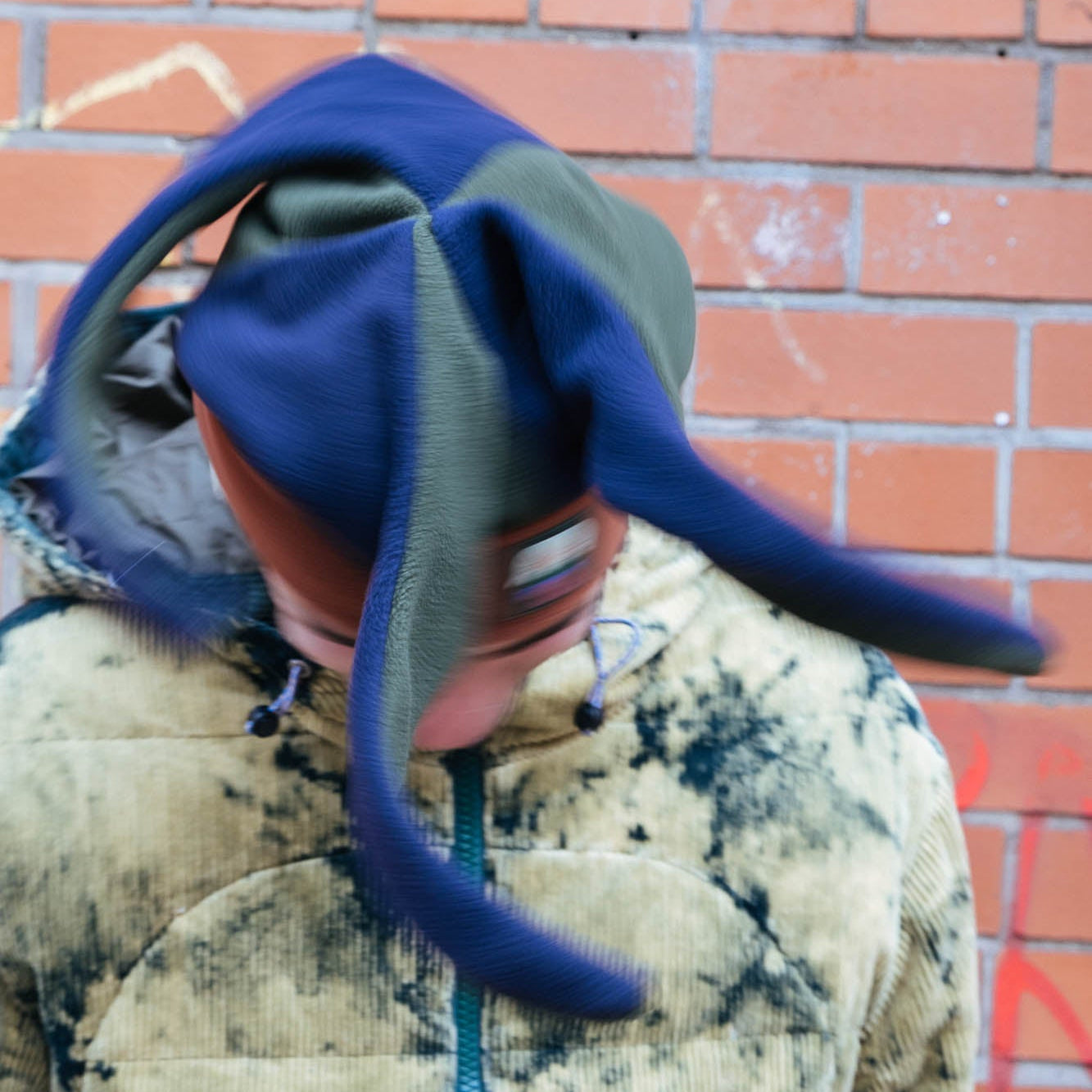 Brain Dead Polar Fleece Jester Beanie - Multi
