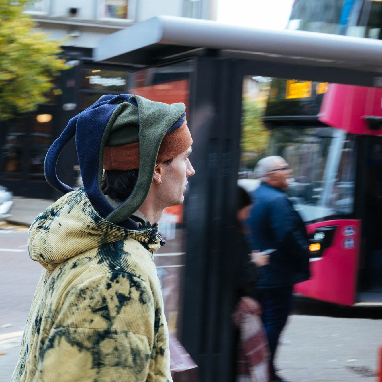 Brain Dead Polar Fleece Jester Beanie - Multi