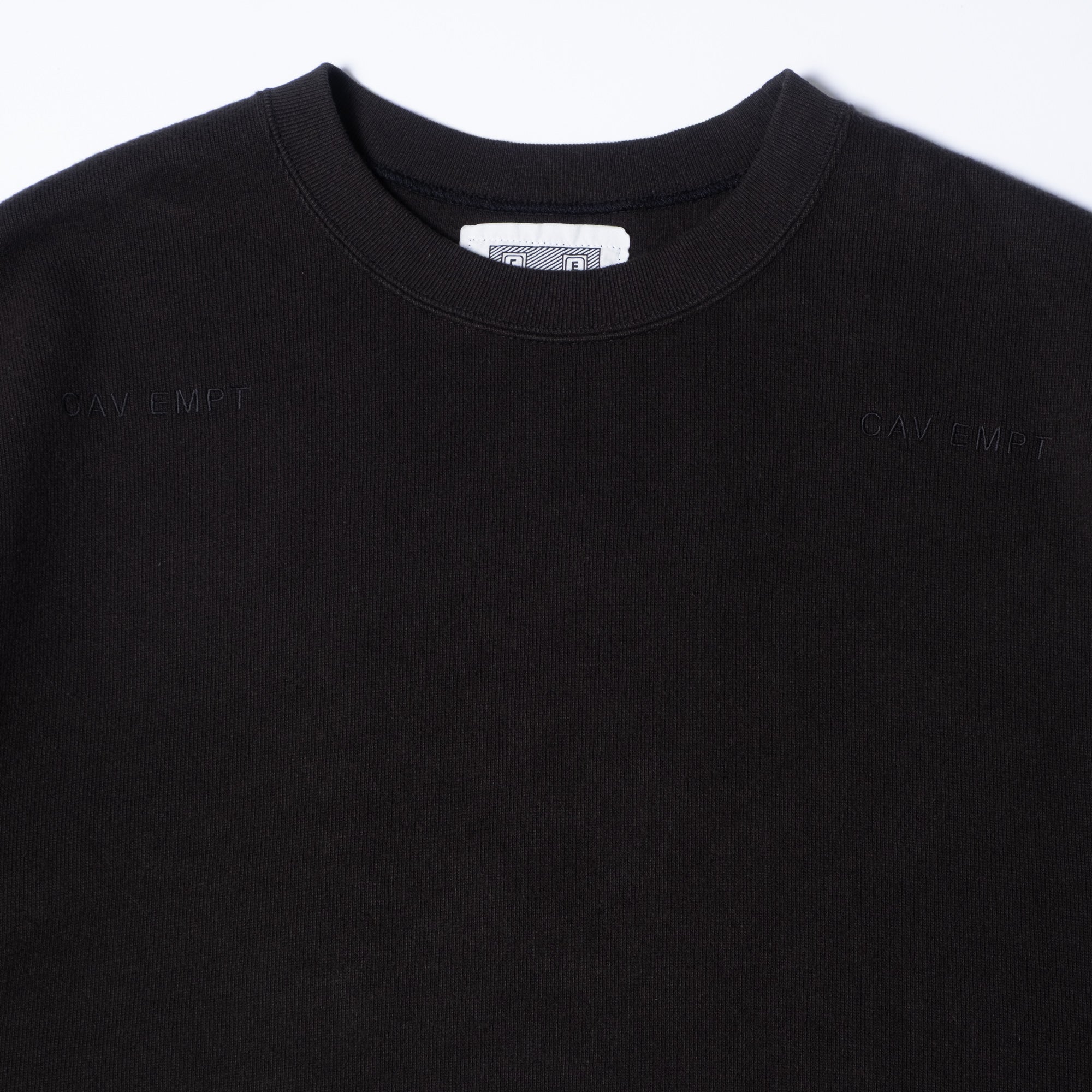Cav Empt DBL Knit Short Sleeve Crew Neck - Black
