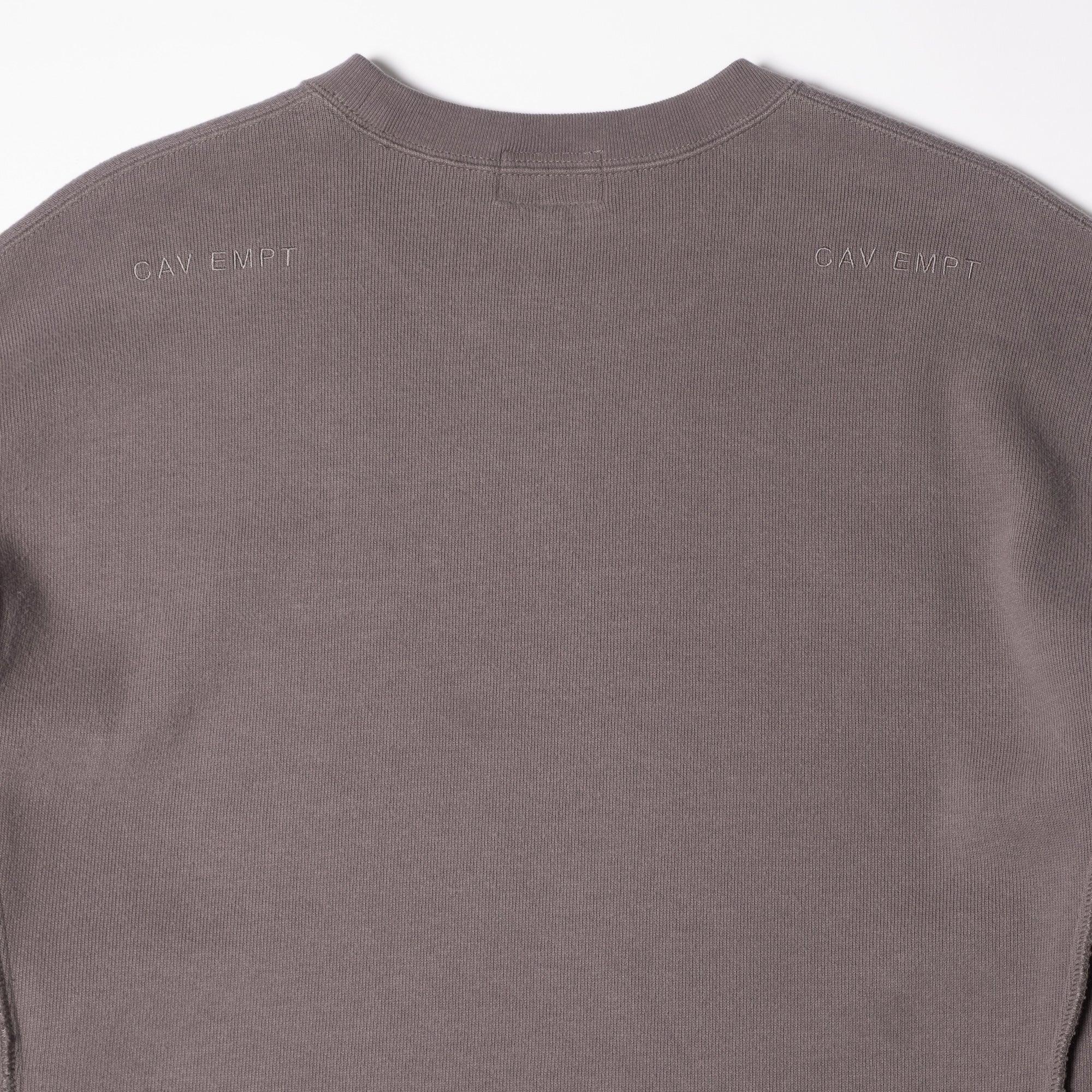 Cav Empt Side Seam DBL Knit Long Sleeve Top - Khaki