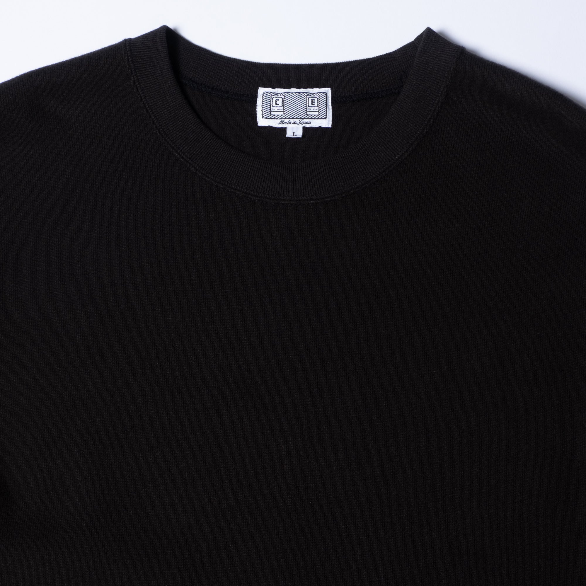 Cav Empt Side Seam DBL Knit Long Sleeve Top - Black