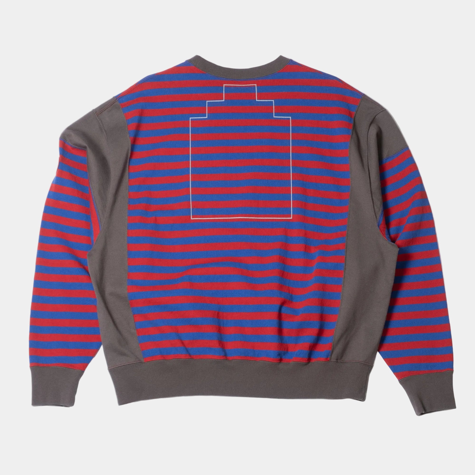 Cav Empt Side Colour Stripe Light Crew Neck Sweatshirt - Red