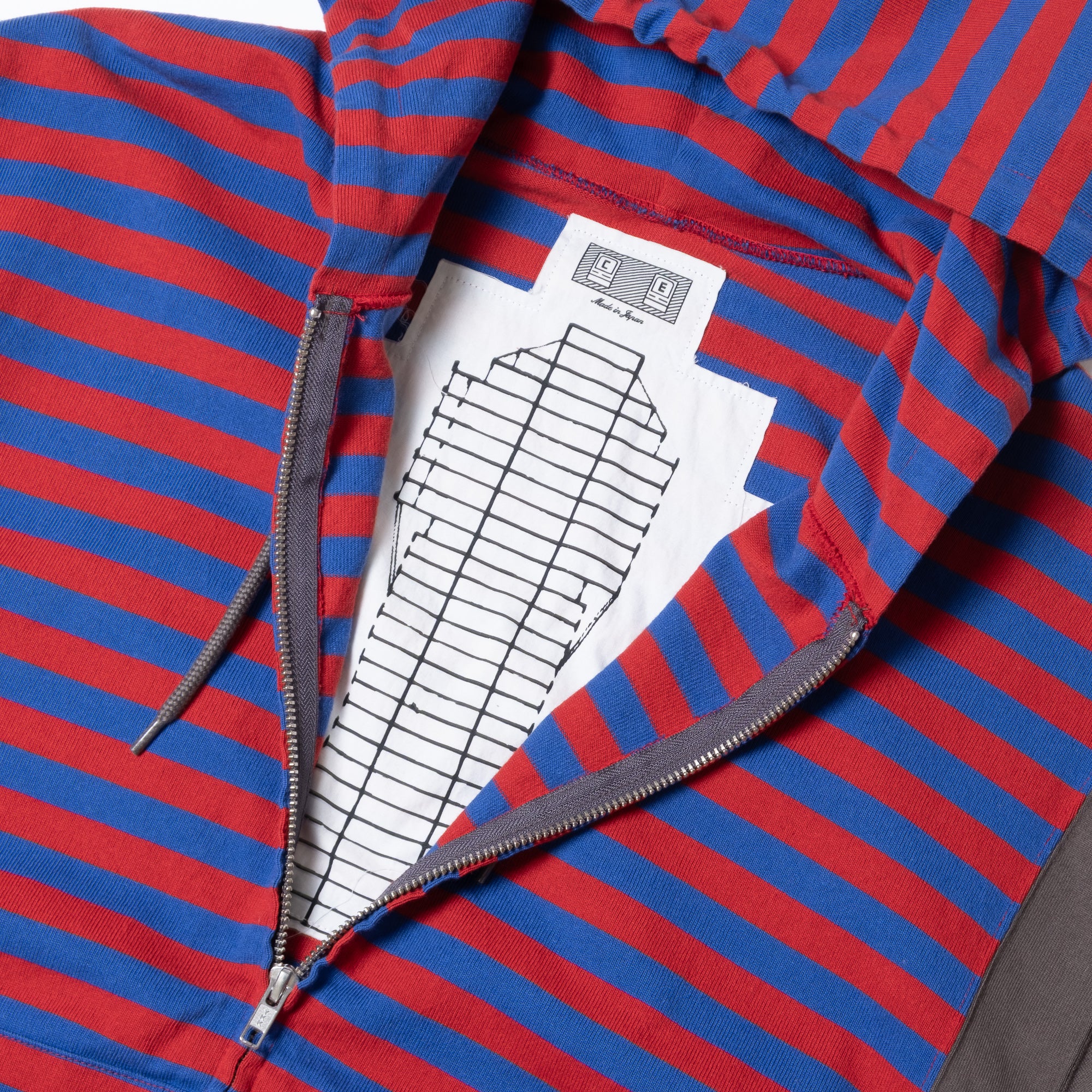 Cav Empt Side Colour Stripe Light Zip Hoody - Red