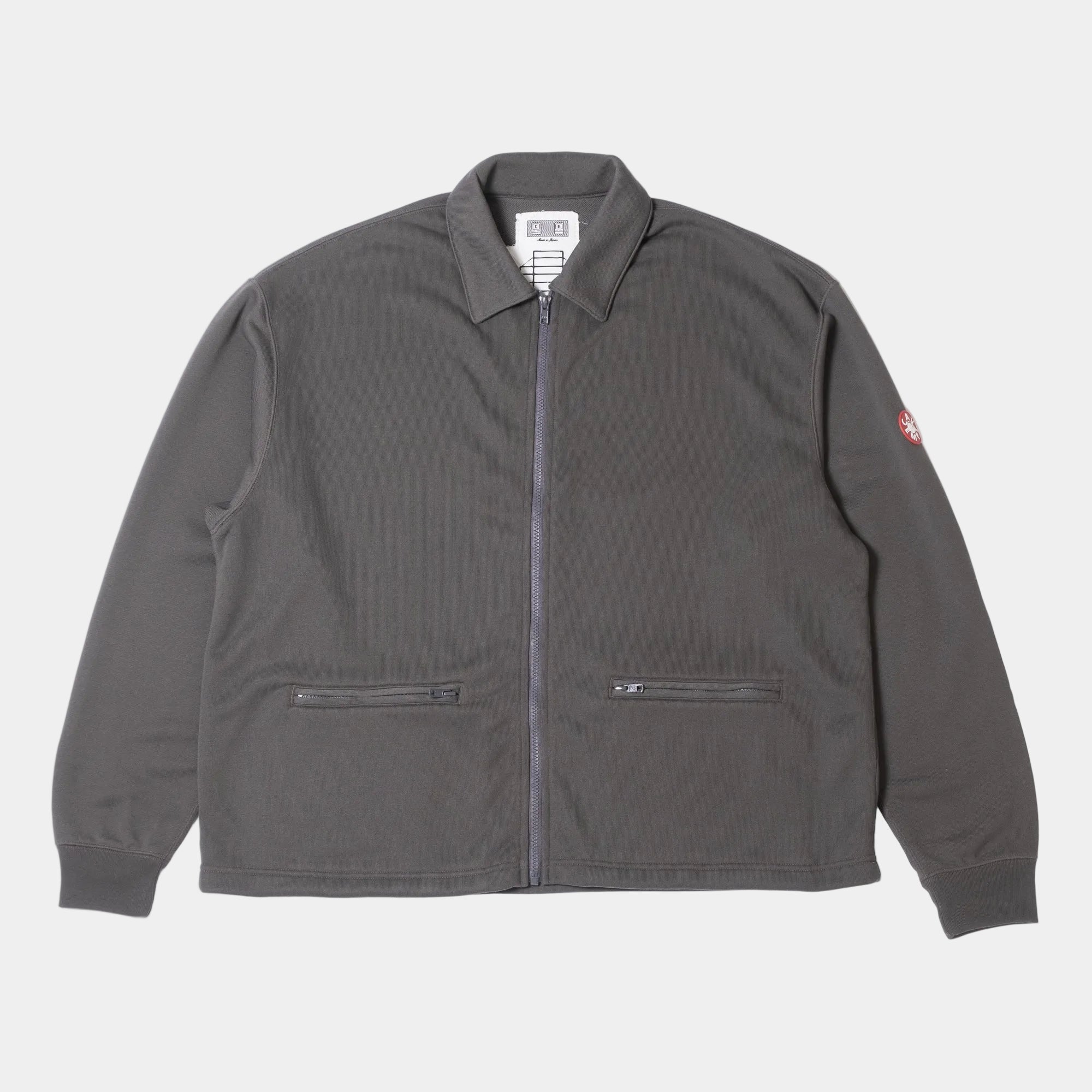 Cav Empt PE Jersey Collared Zip Up - Charcoal