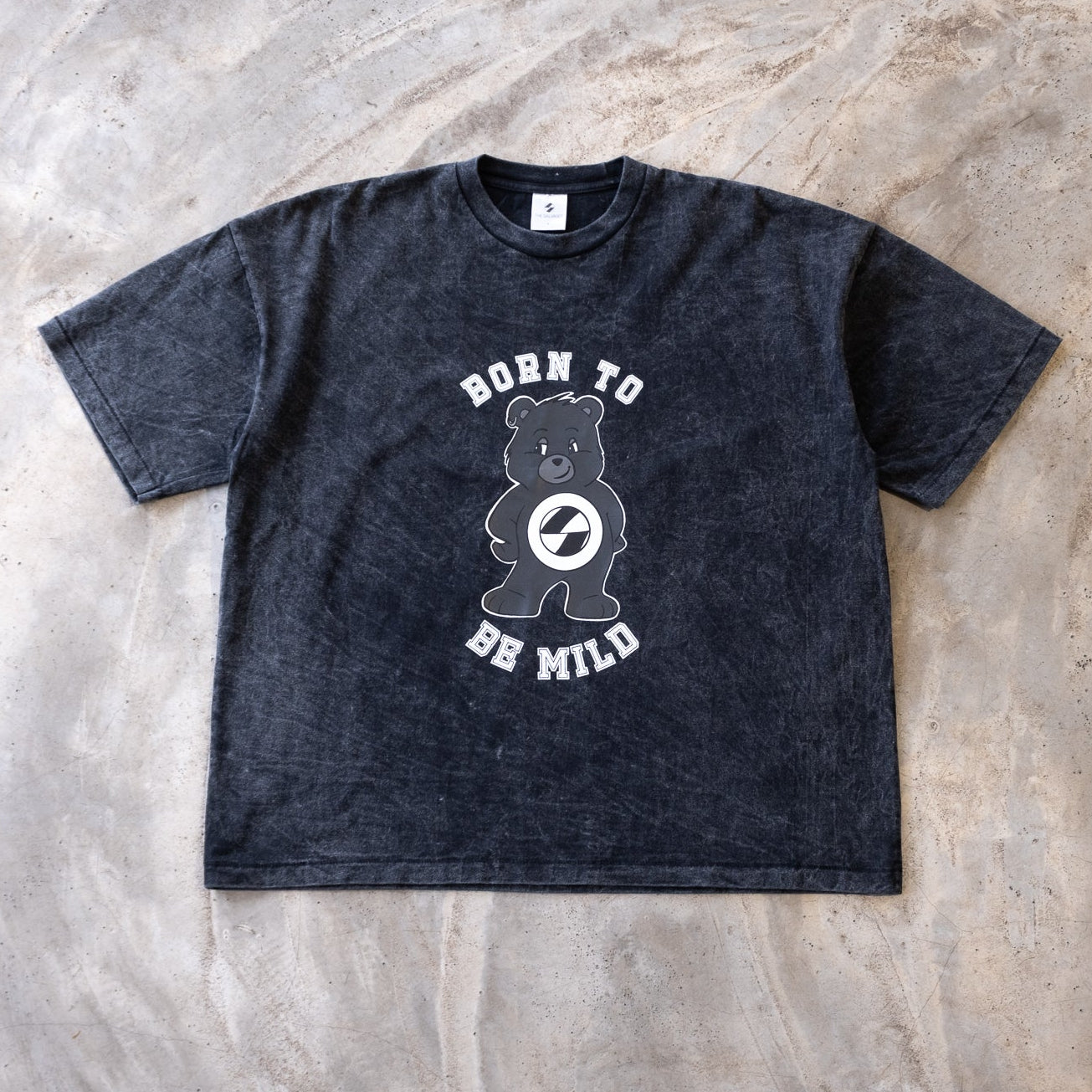 The Salvages Born To Be Mild Bear T-Shirt - Vintage Black