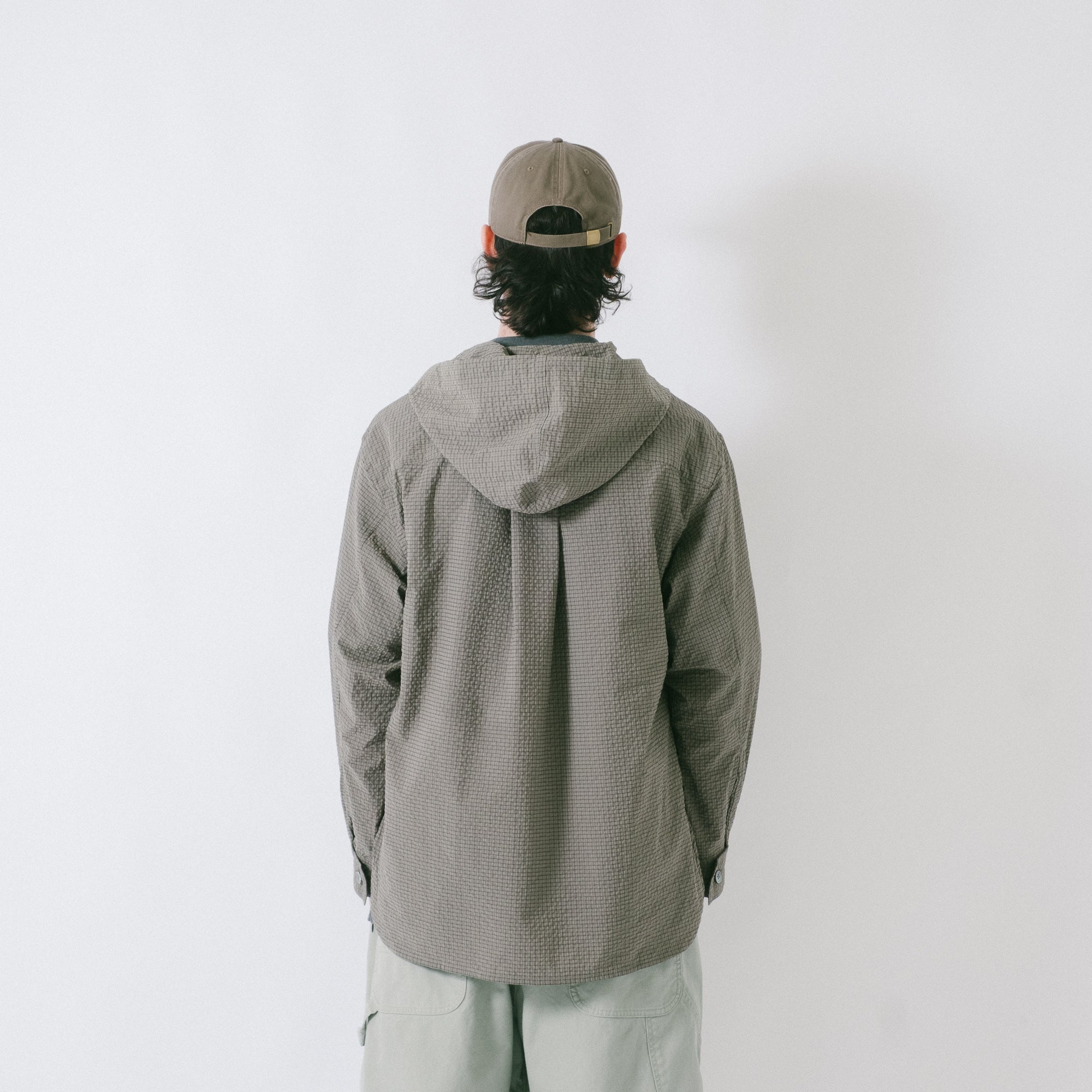 is-ness Quick-Drying Hoodie Shirt - Charcoal