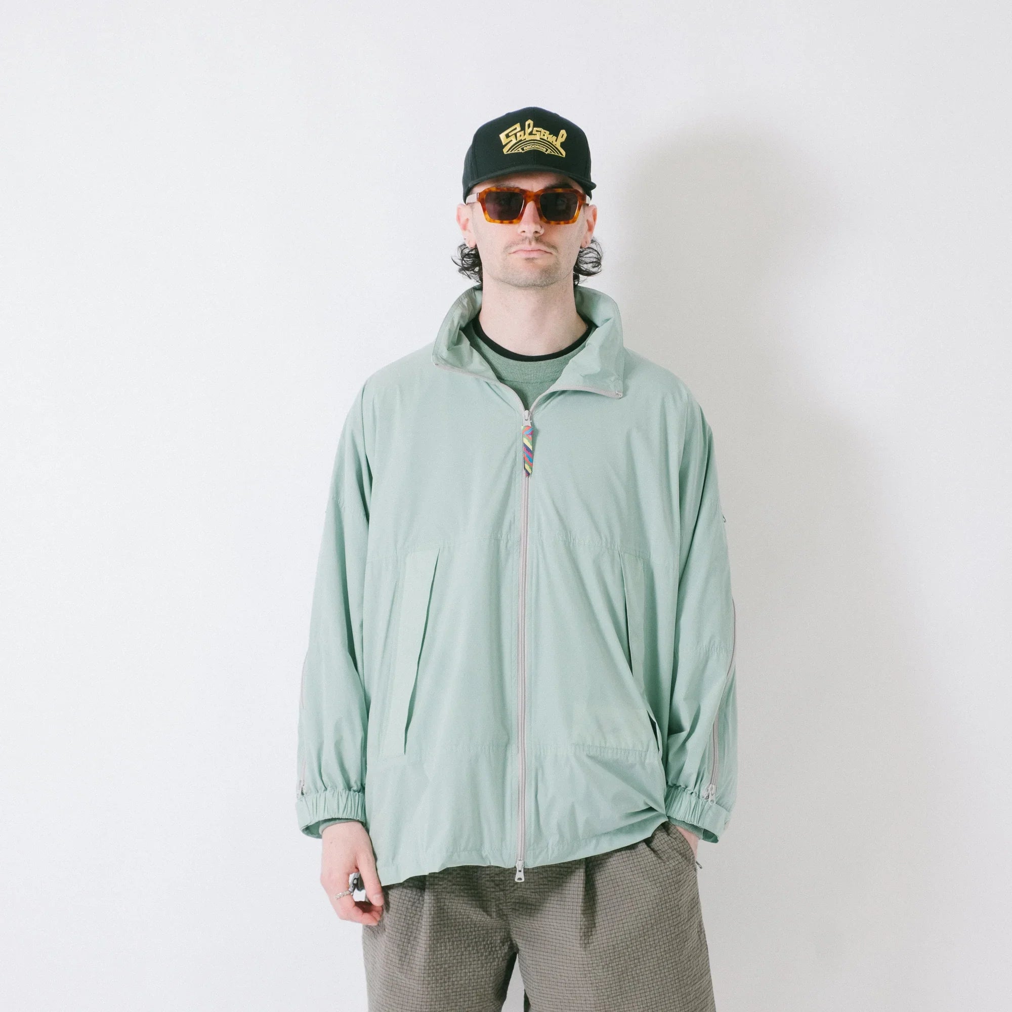isness イズネス technical ventilation jacket is-ness Technical Ventilation Coat - Mint