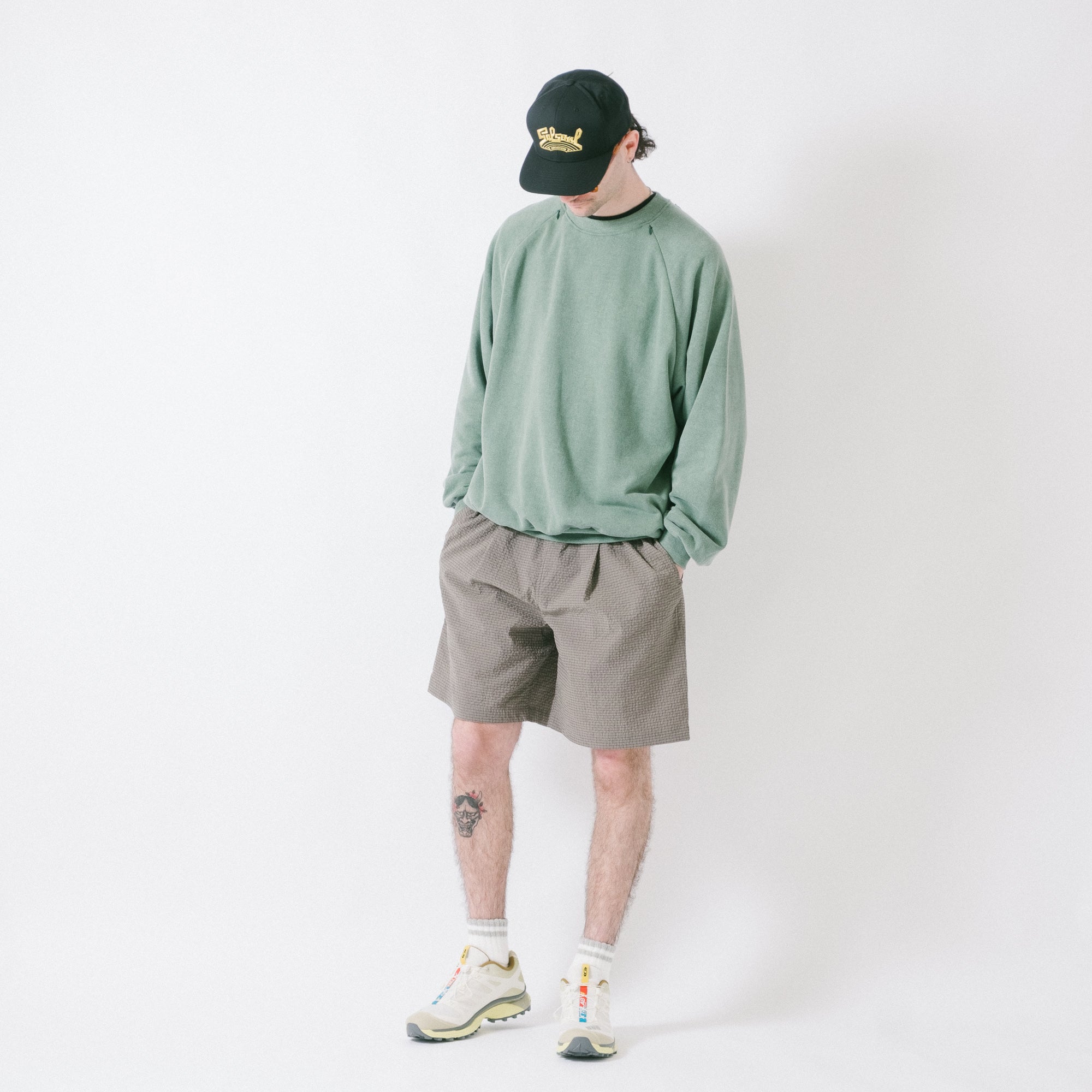 is-ness Ventilated Sweatshirt  - Green