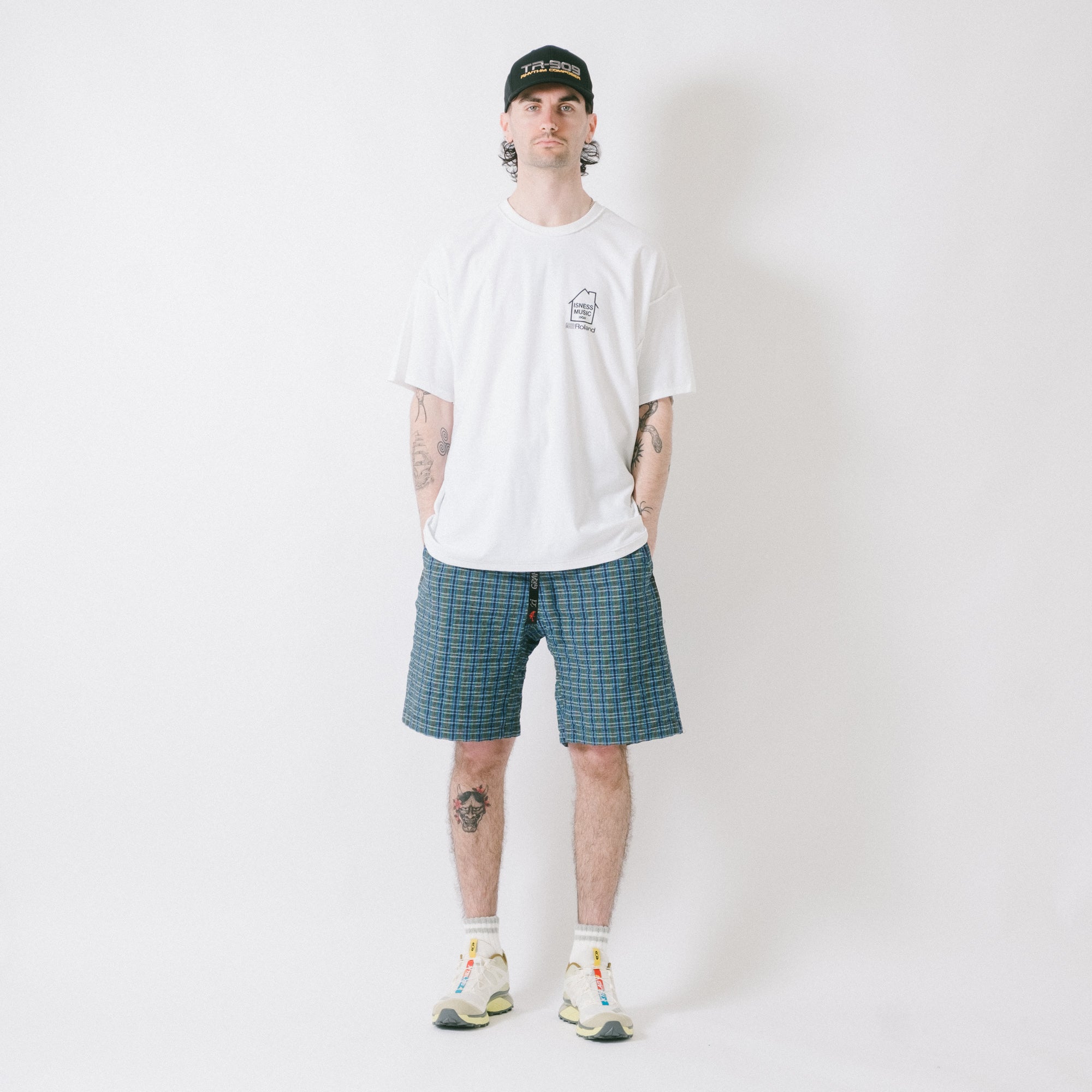 is-ness x Roland TR-909 Tee - White