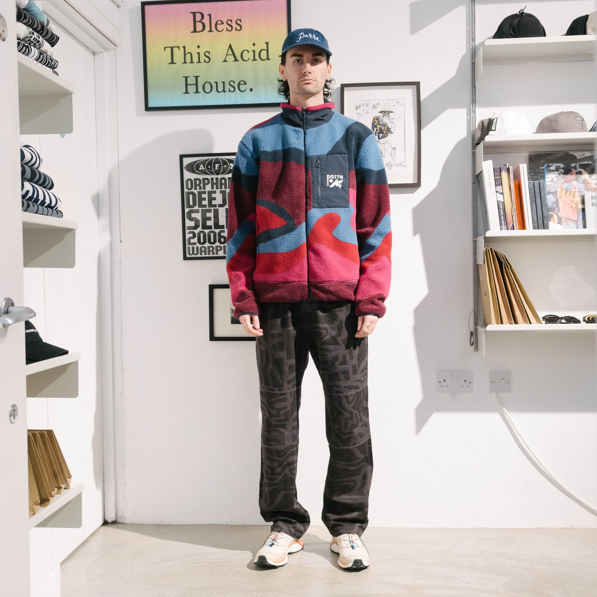 By Parra Full FTP Booster Polar Fleece Jacket - Red