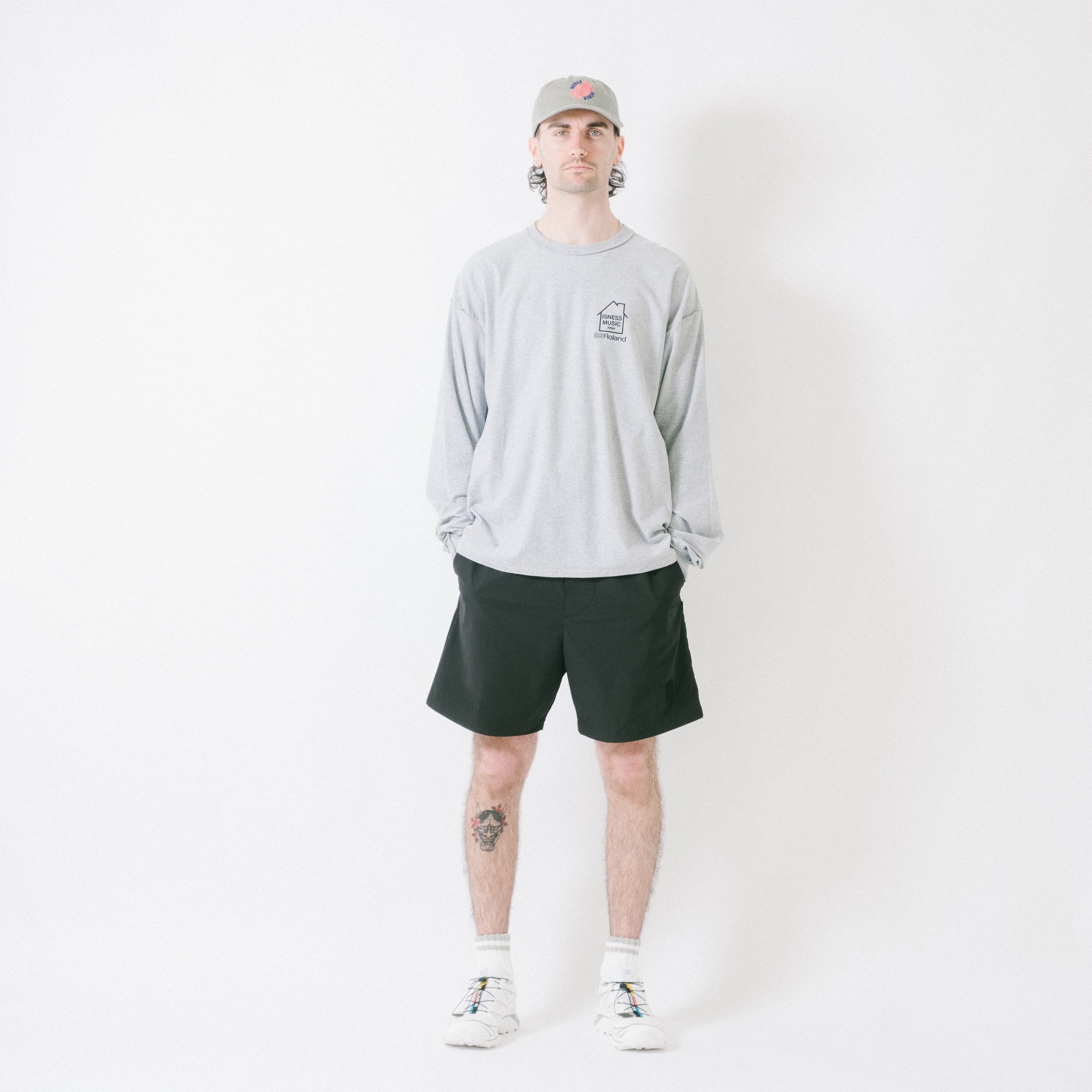 is-ness x Roland TR-909 LS Tee - Grey